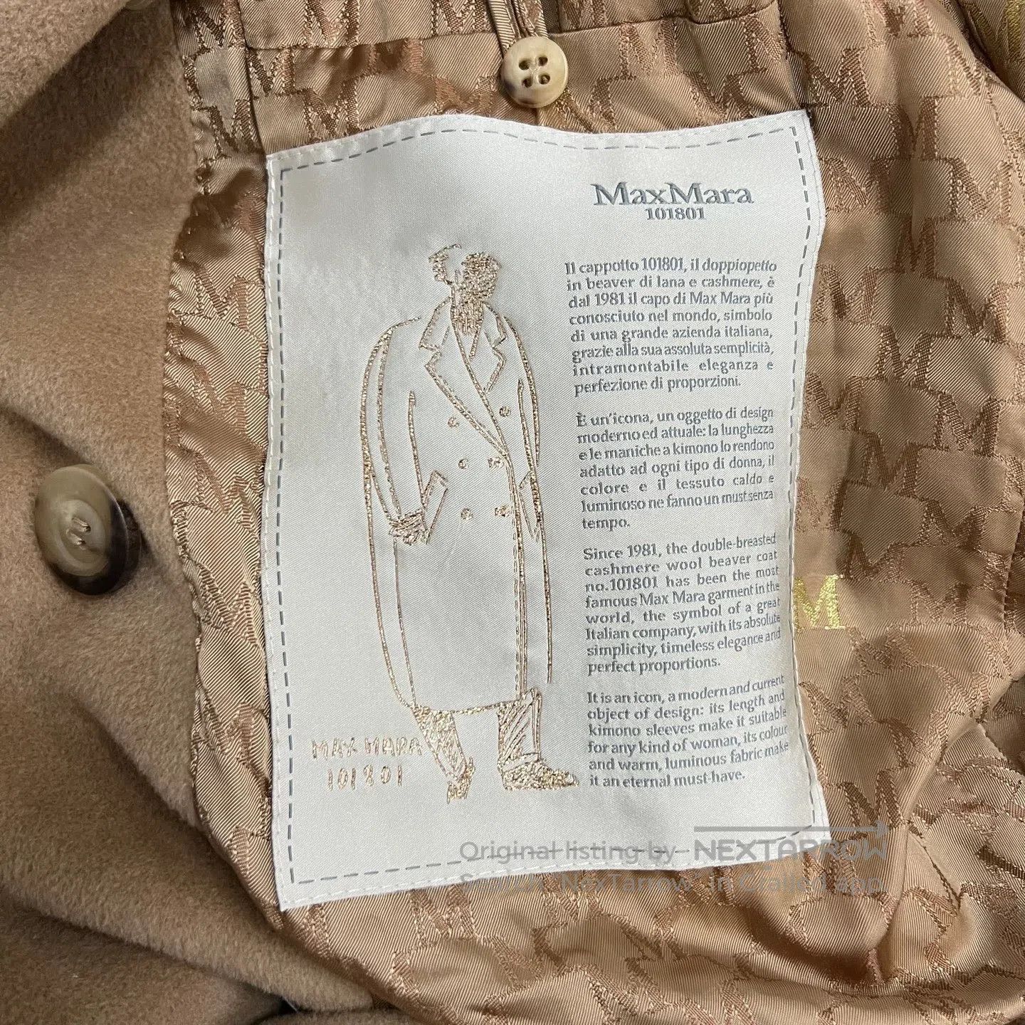 Max Mara MaxMara size 34 Classic model: 101801 coat| Size S / US 4 / IT 40 - 5 Thumbnail