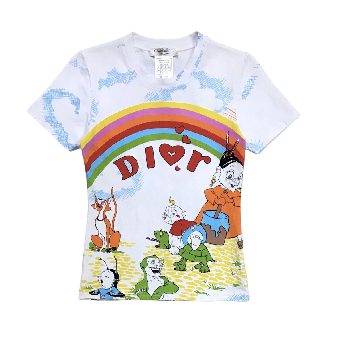 image of Christian Dior John Galliano 2002 White Rainbow Fairytale, Men's (Size XS)