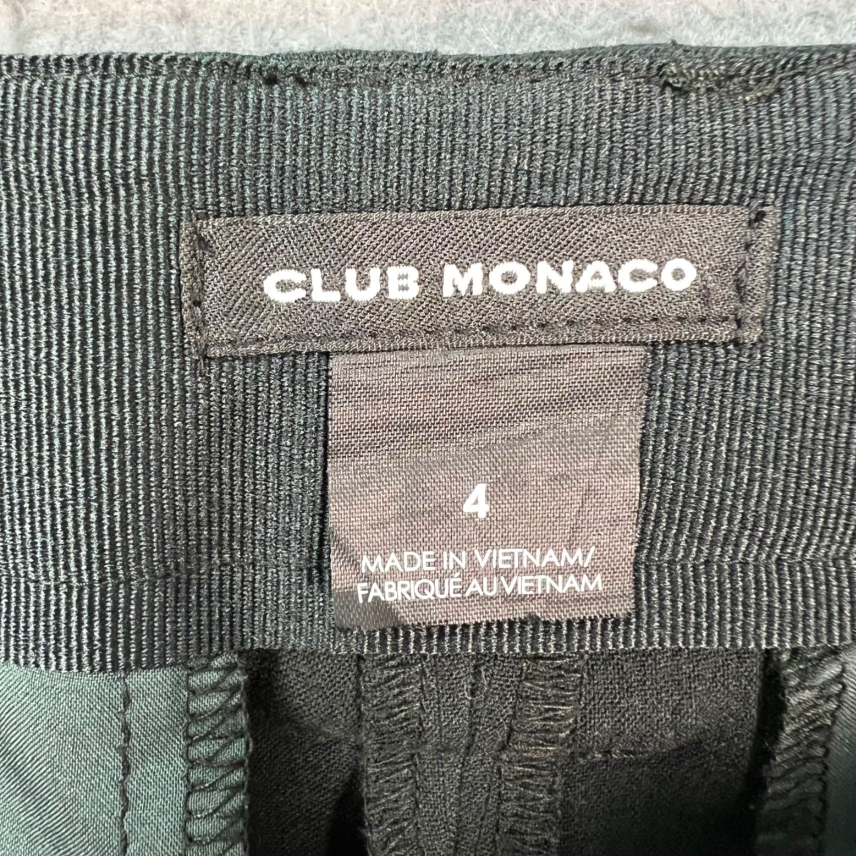 Club Monaco Club Monaco Womens Pants Dark Green High-Waist Trousers w/ Tie Belt Adult 4 Inseam 29 in Green Dress Pants Preppy Womens Size 27" / US 4 / IT 40 - 3 Thumbnail