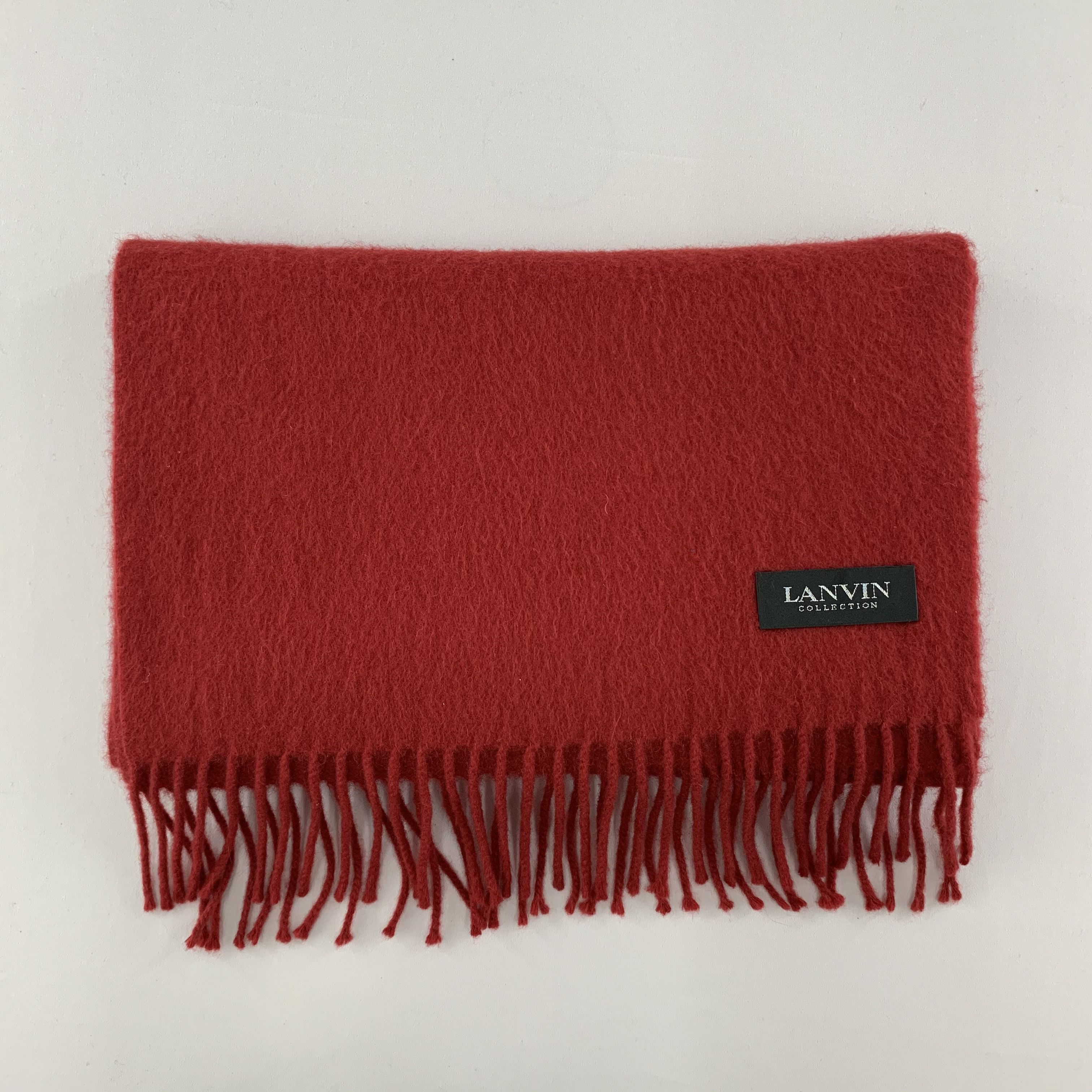 Lanvin Lanvin Scarf Cashmere Muffler Neck Wrap BL4064 Size ONE SIZE - 4 Thumbnail