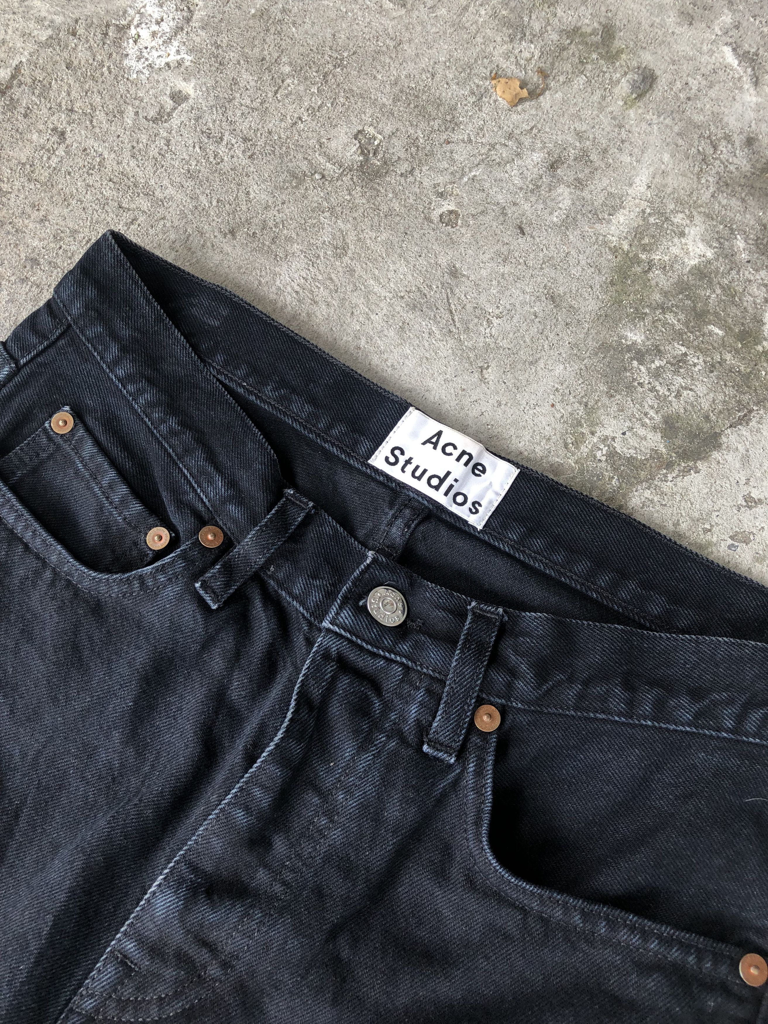 Acne Studios Acne Studios Town Over Black denim Size US 29 - 6 Thumbnail