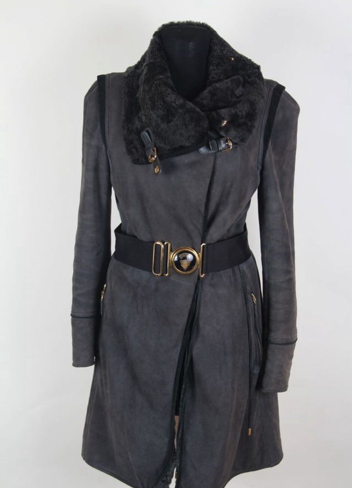 Gucci Gucci Suede and Fur Belted Mid-Length Coat Size M / US 6-8 / IT 42-44 - 1 Thumbnail