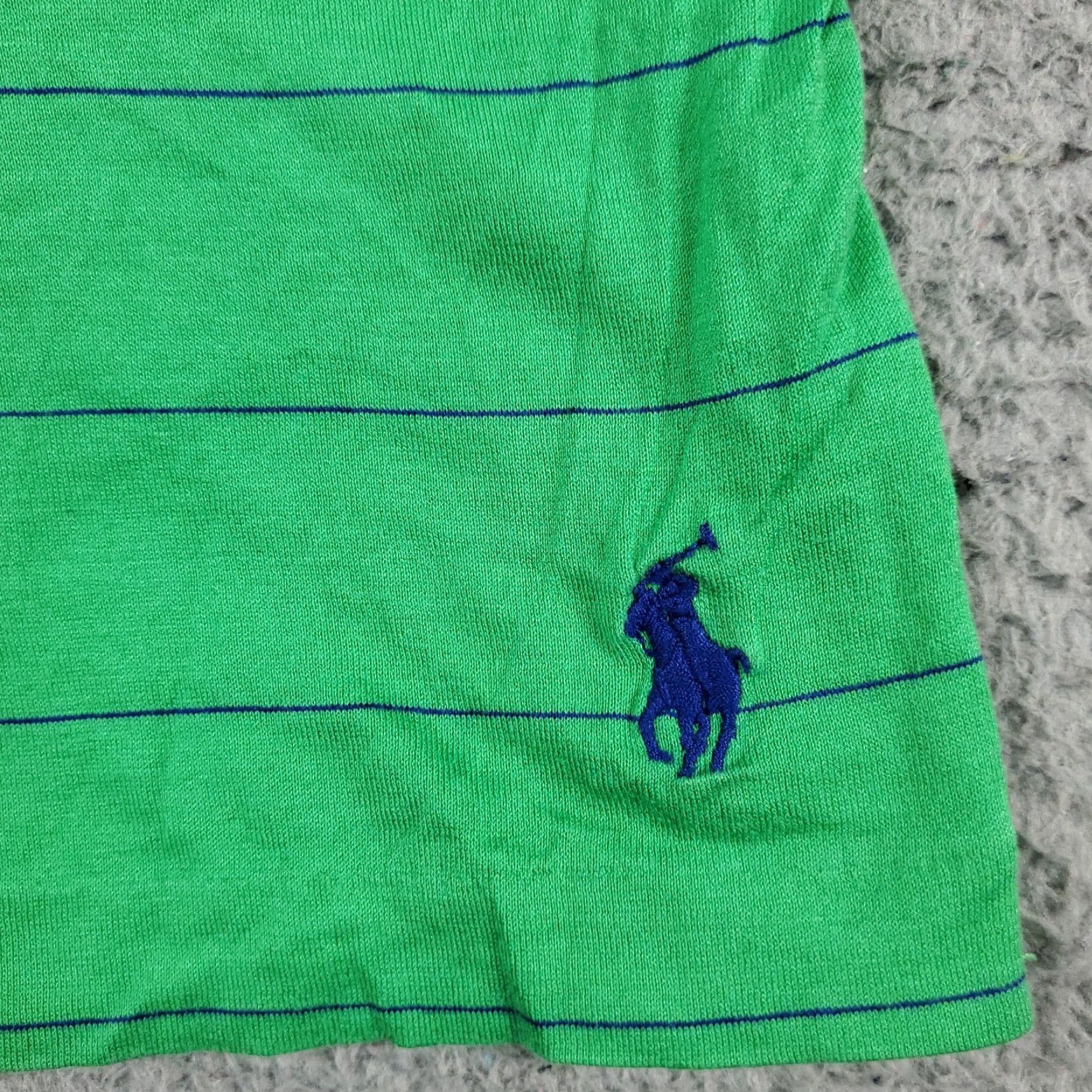 Ralph Lauren Ralph Lauren Polo Shirt Mens Large Green Striped Casual Short Sleeve Classic Size US L / EU 52-54 / 3 - 3 Thumbnail