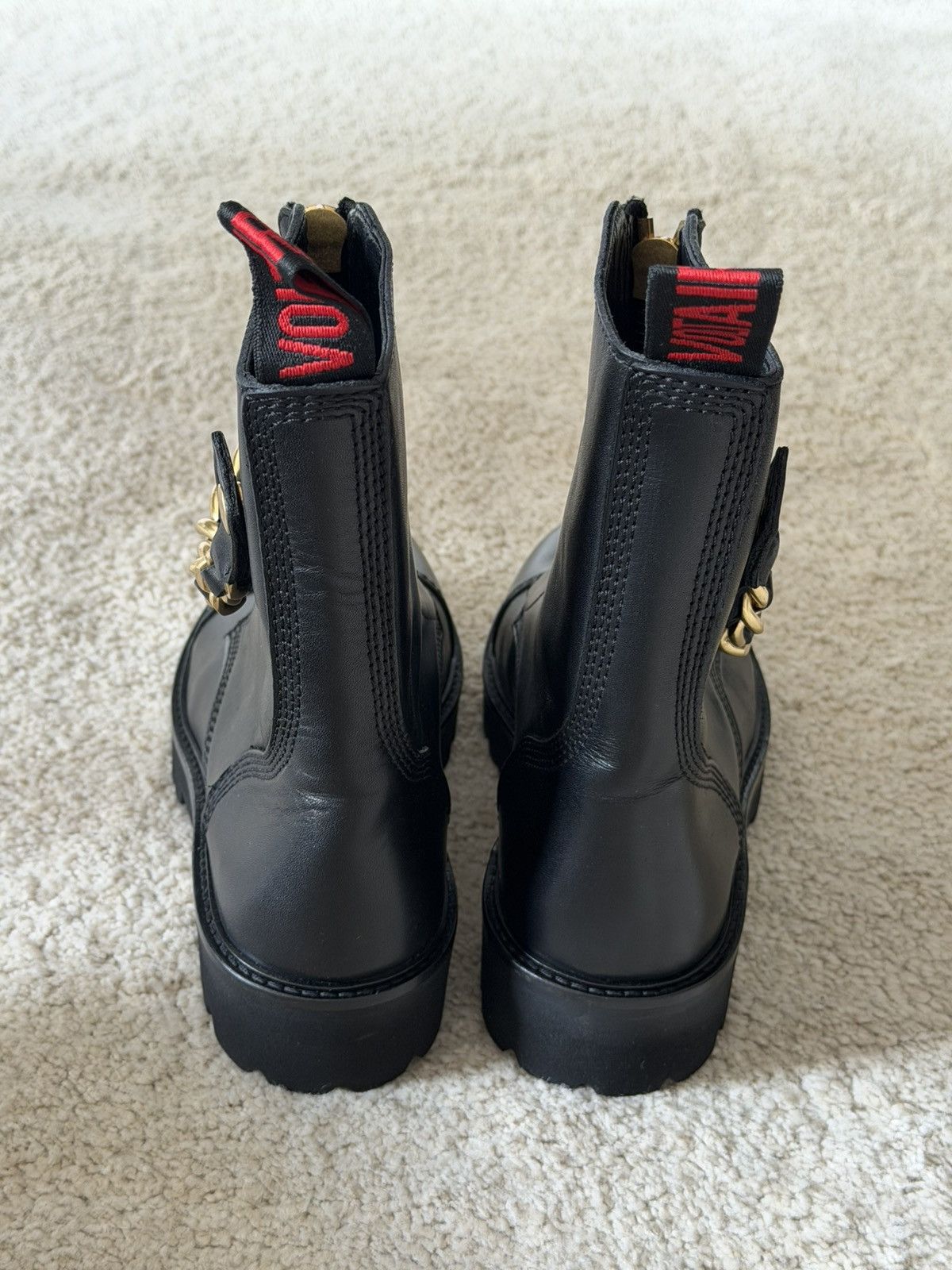 Zadig & Voltaire Zadig & Voltaire Joe Cecilia Combat Boots — Black Leather Size US 6.5 / IT 36.5 - 3 Thumbnail