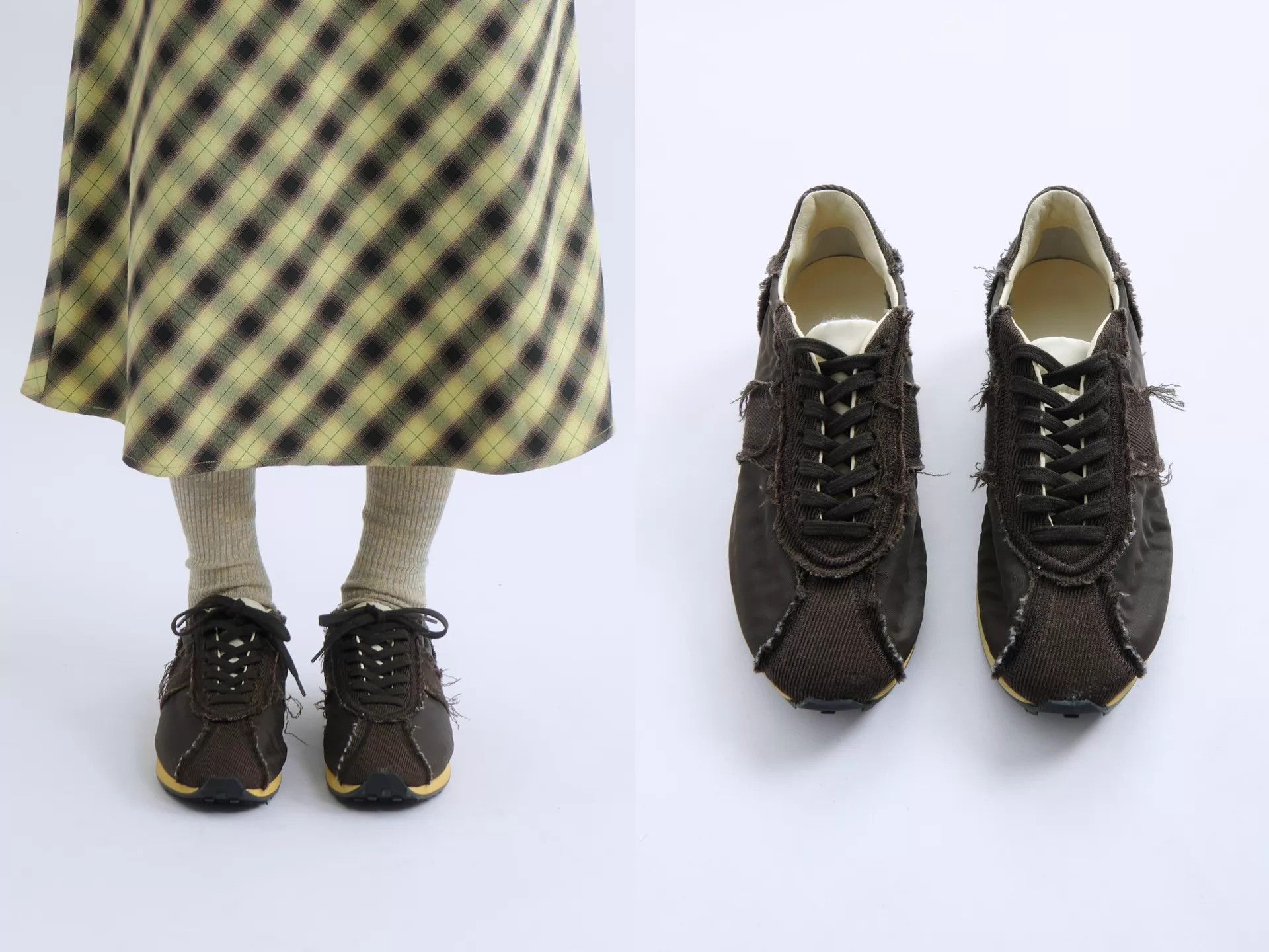 The Row THE ROW 25SS Wool-Silk Distressed Decon Trainer 37 Size US 6.5 / IT 36.5 - 2 Thumbnail