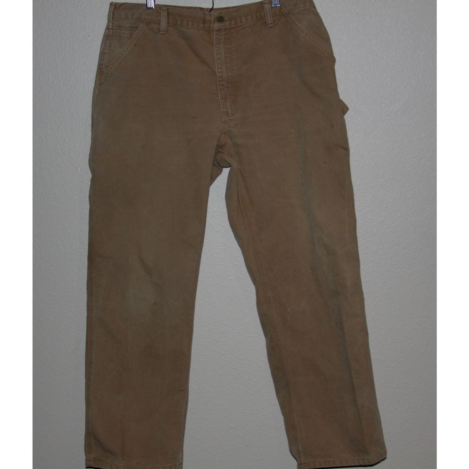 Carhartt Carhartt Men's Work Pants 38x32 Brown Utility Carpenter USA Size US 38 / EU 54 - 1 Thumbnail