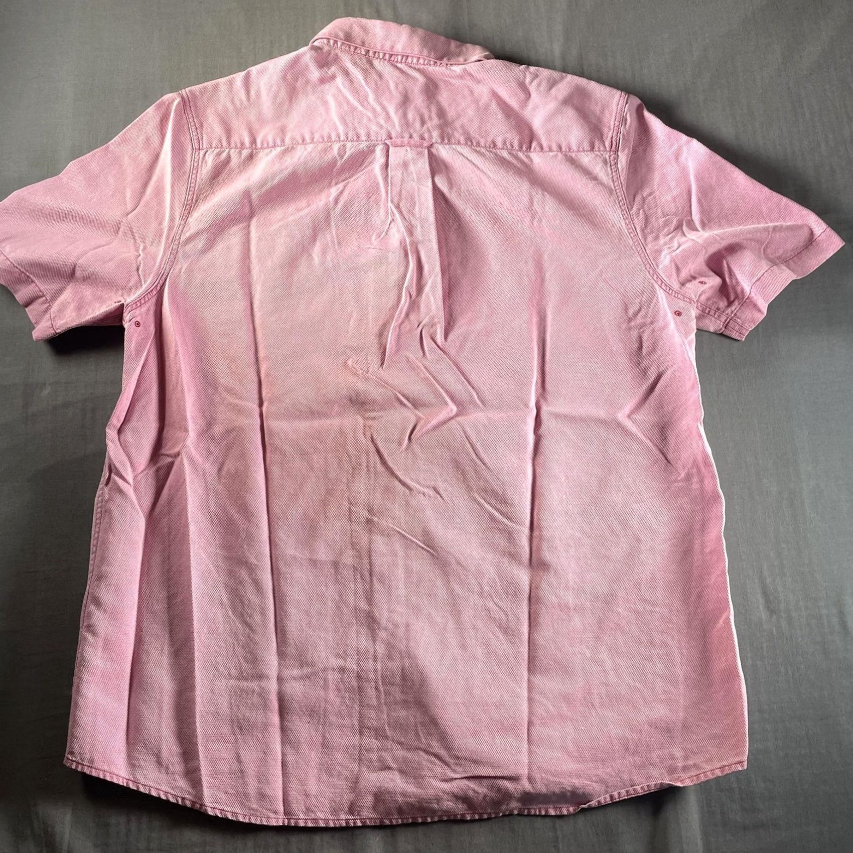 Nat Nast Nat Nast Shirt Mens Large Pink Check Short Sleeve Silk Cotton Button Up Size US L / EU 52-54 / 3 - 5 Thumbnail