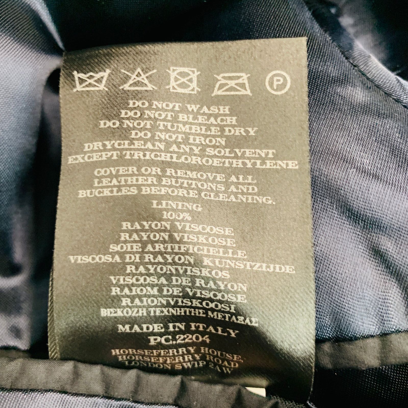 Burberry Prorsum BURBERRY PRORSUM Size 40 Black Coated Cotton Sport Coat Size 40R - 10 Thumbnail