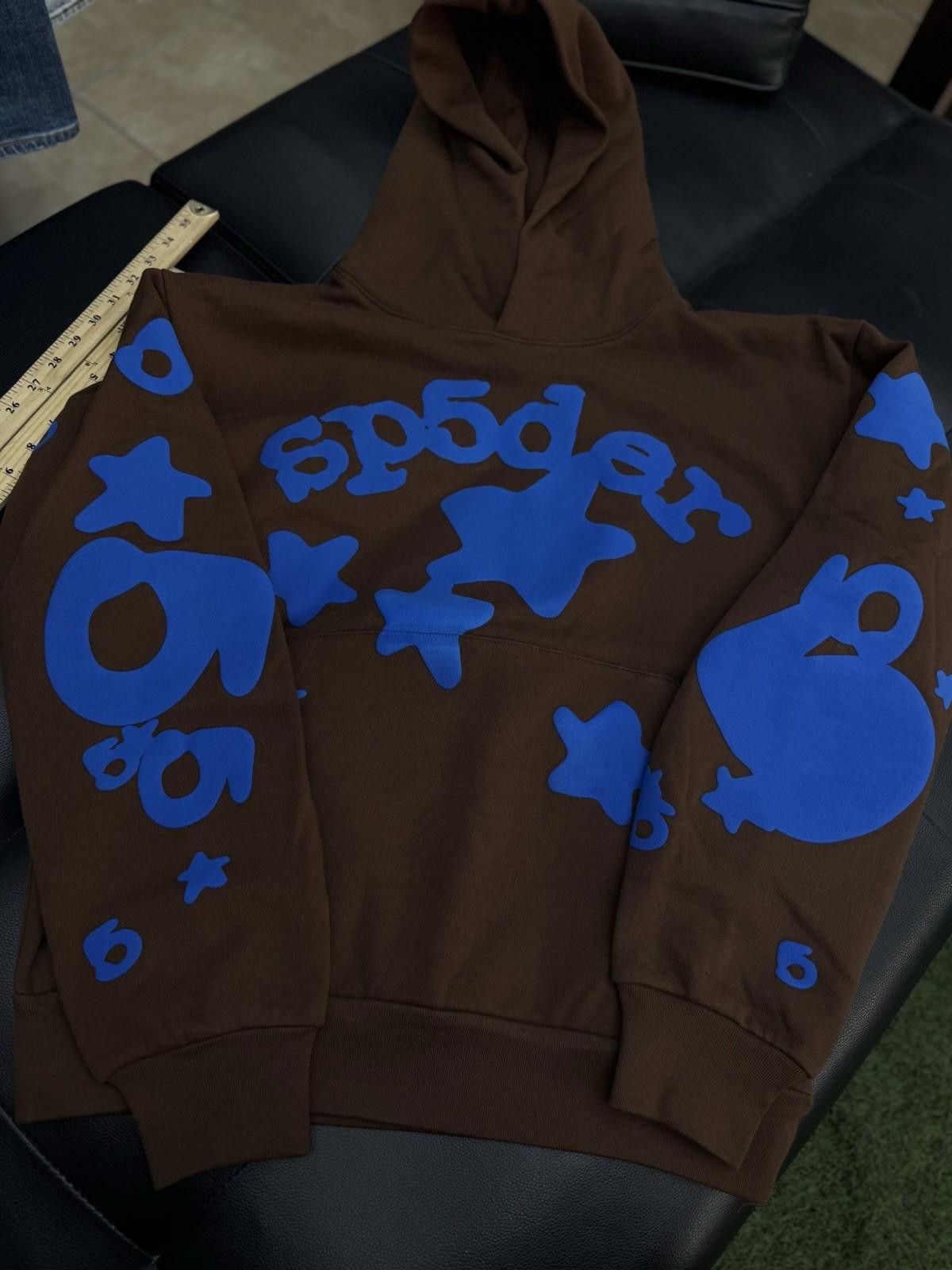 Sp5der Sp5der Worldwide Brown/Blue Hoodie Size (M) (NEW) Size US M / EU 48-50 / 2 - 4 Thumbnail