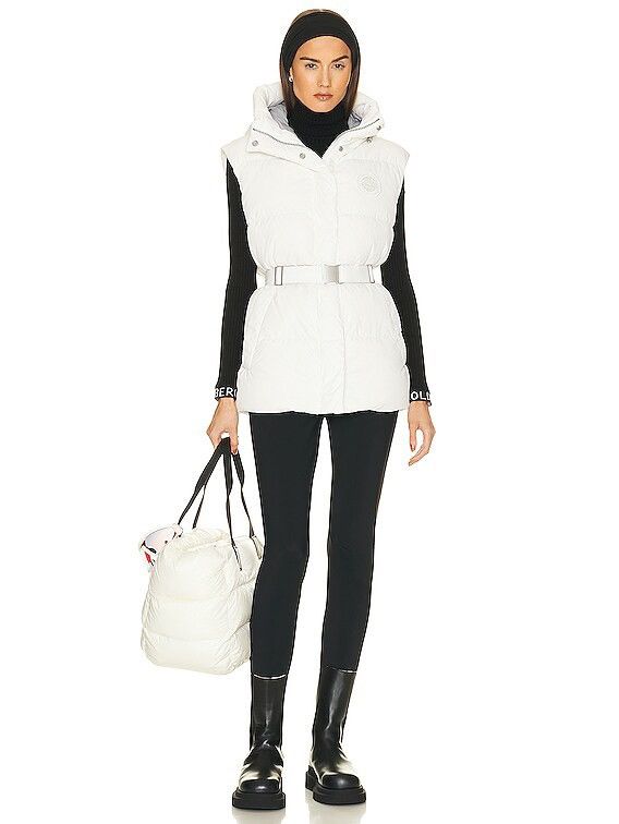 Canada Goose Canada G00se Rayla Belted/Hooded Northstar White Puffer Vest Size S / US 4 / IT 40 - 7 Thumbnail