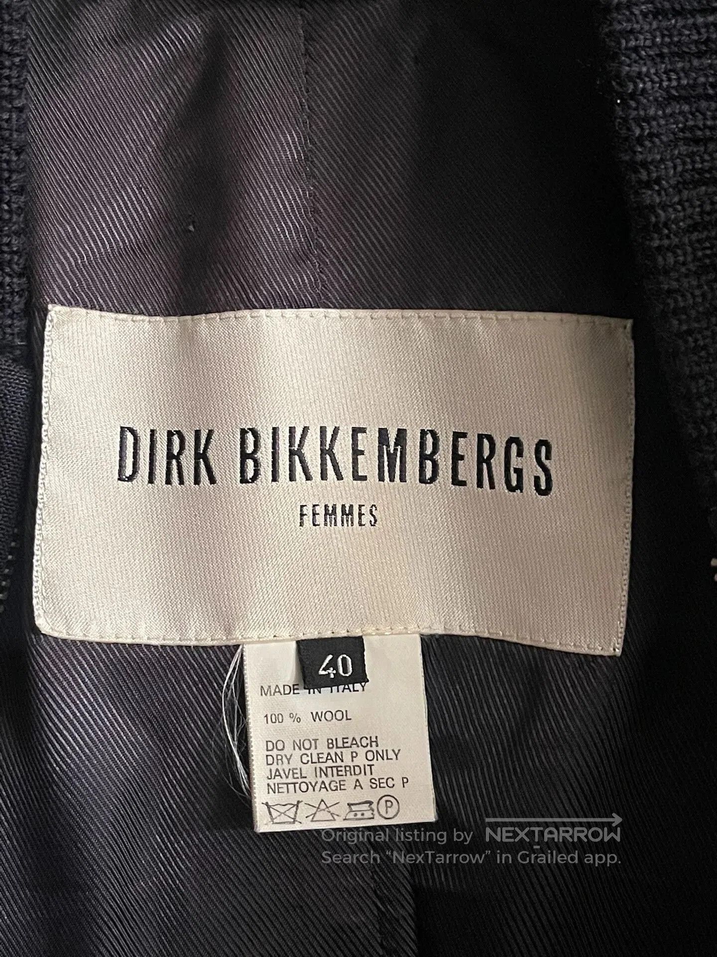 Dirk Bikkembergs dirk bikkembergs wool cropped jacket. Size M / US 6-8 / IT 42-44 - 3 Thumbnail