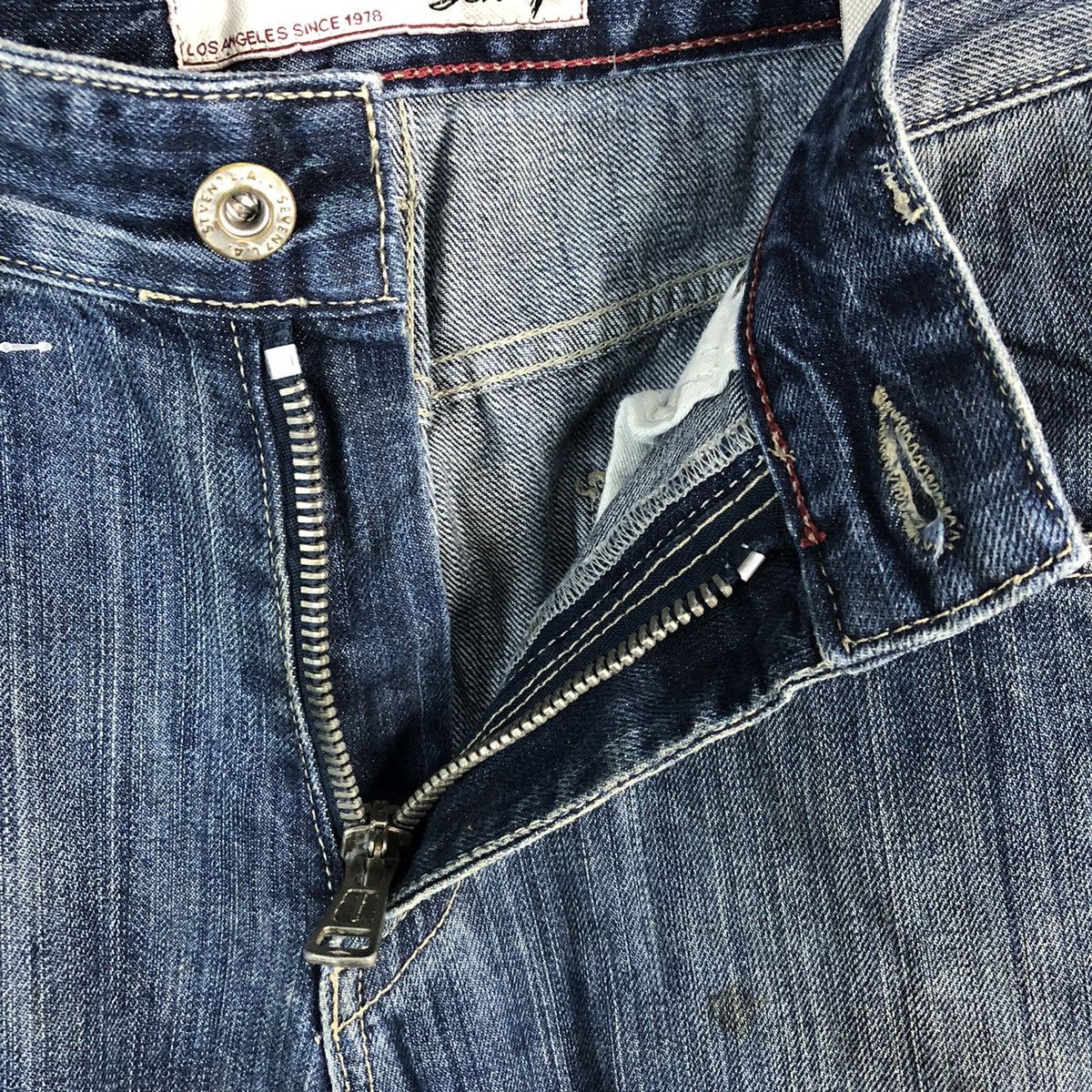 Seven 7 DL Seven 7 Blue Distressed Denim Pants #C204 Size US 32 / EU 48 - 12 Thumbnail