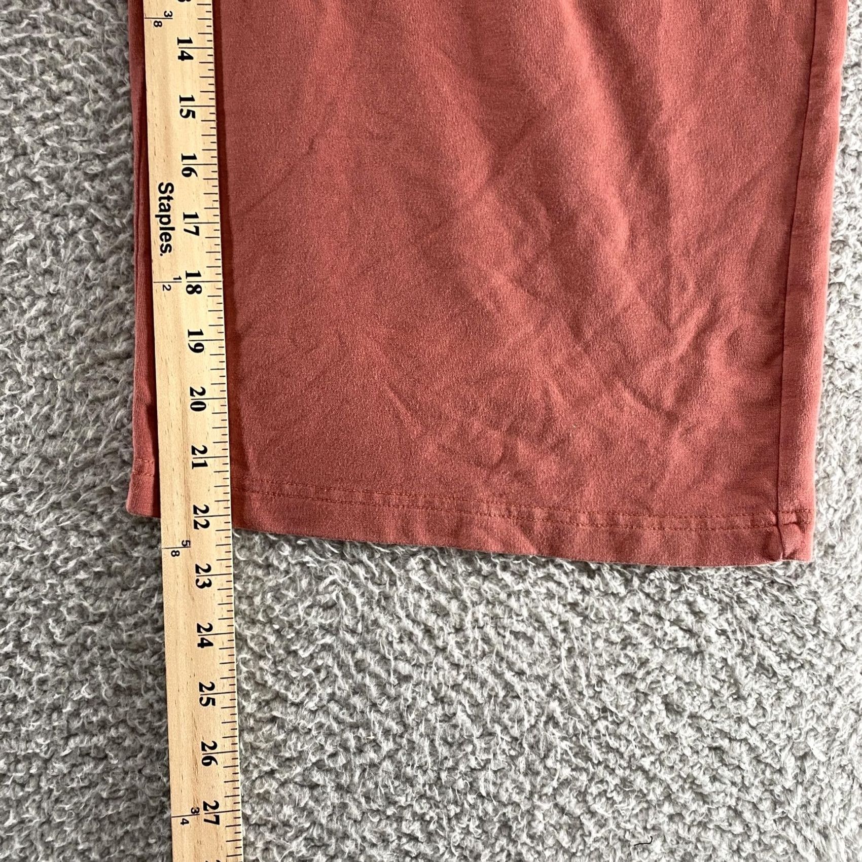 Marine Layer VINTAGE? Marine Layer Jumpsuit Womens Small Rust Wide Leg Pockets Lounge Ankle Terry Size 28" / US 6 / IT 42 - 5 Thumbnail