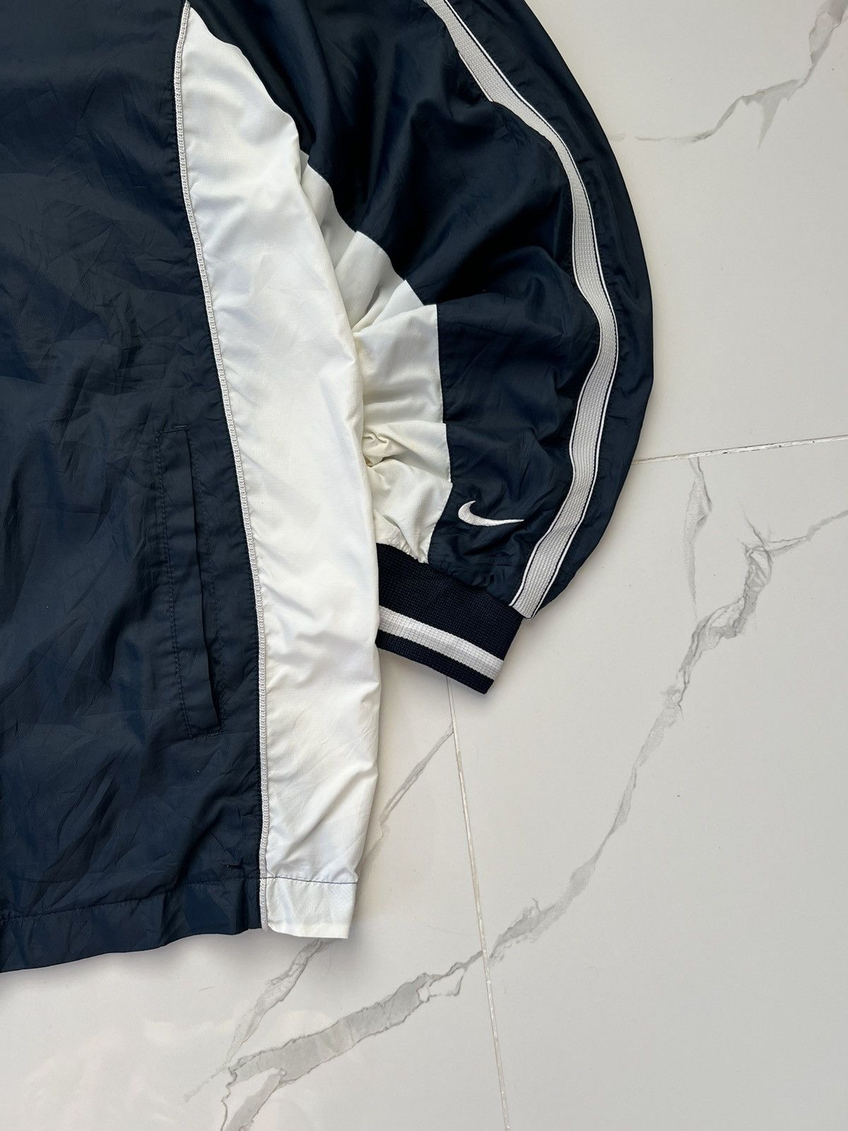 Nike × Vintage 90's NIKE MULTI SWOOSH RARE RETRO TRACK JACKET Y2K GORPCORE Size US XL / EU 56 / 4 - 2 Thumbnail