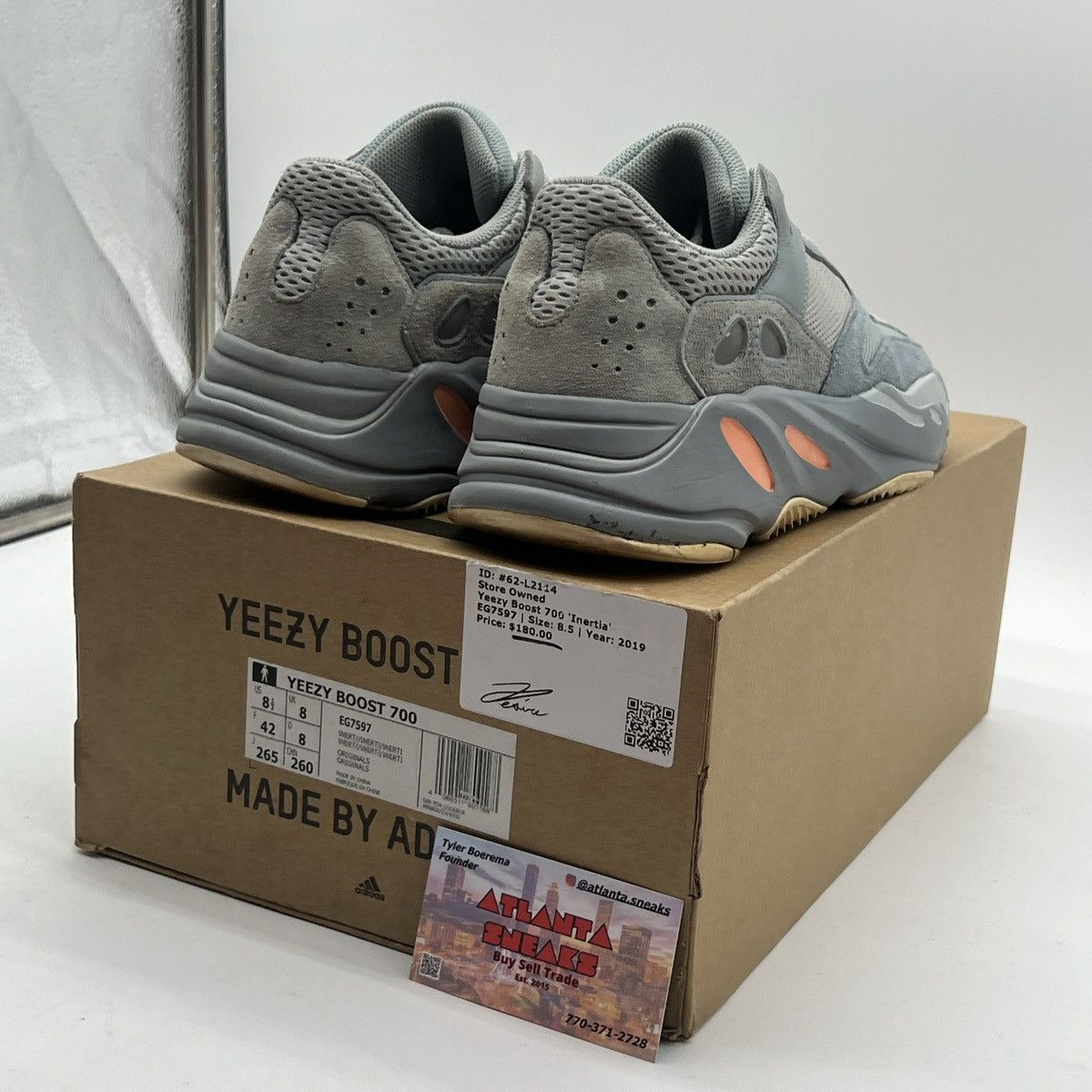 Adidas Yeezy boost 700 inertia Size US 8.5 / EU 41-42 - 5 Thumbnail