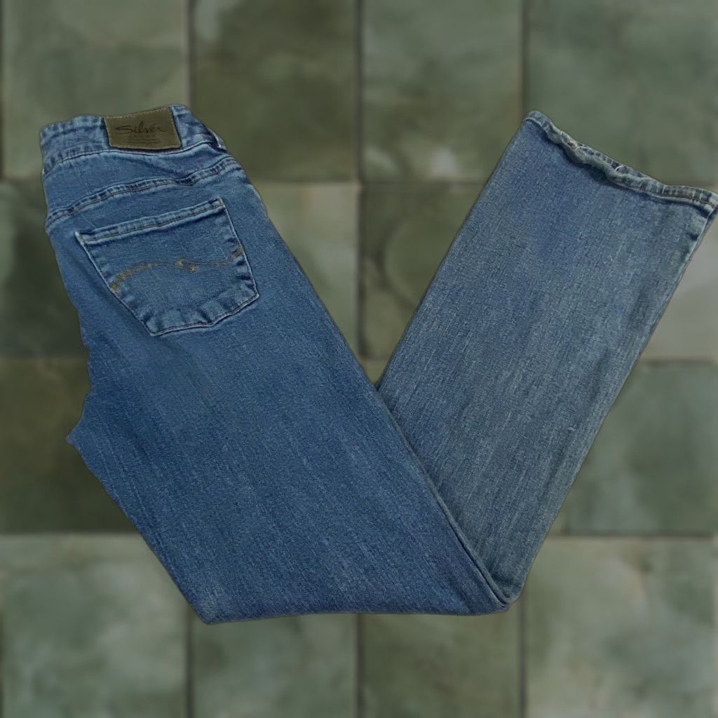 Silver Jeans Co. Silver Jeans Womens Medium Blue Stretch Bootcut Jeans 28 Size 28" / US 6 / IT 42 - 1 Thumbnail