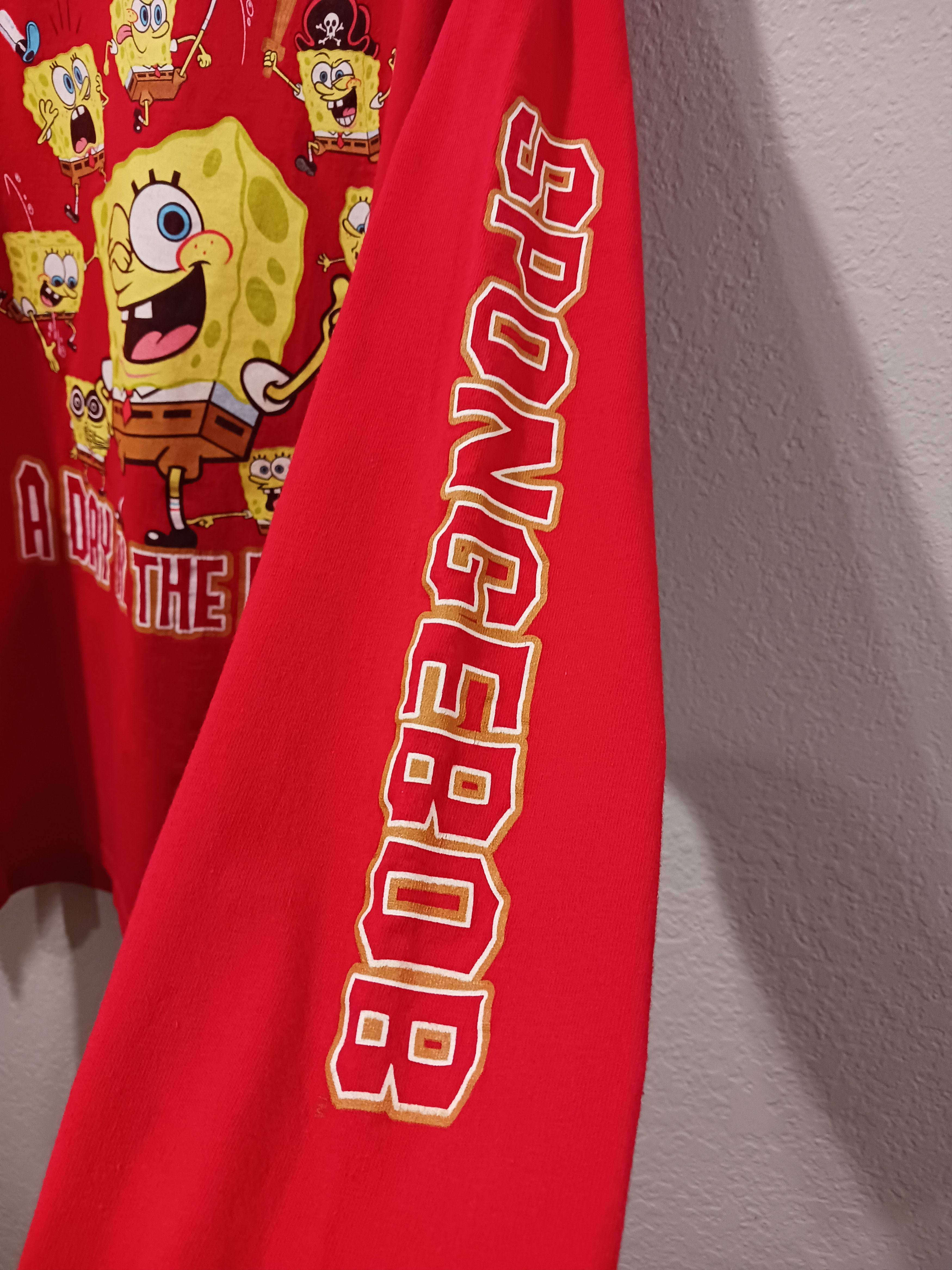 Delta × Nickelodeon × Vintage SpongeBob Vintage Delta 2000s "A Day In The Life Of" L/S Tee Size US XL / EU 56 / 4 - 9 Thumbnail