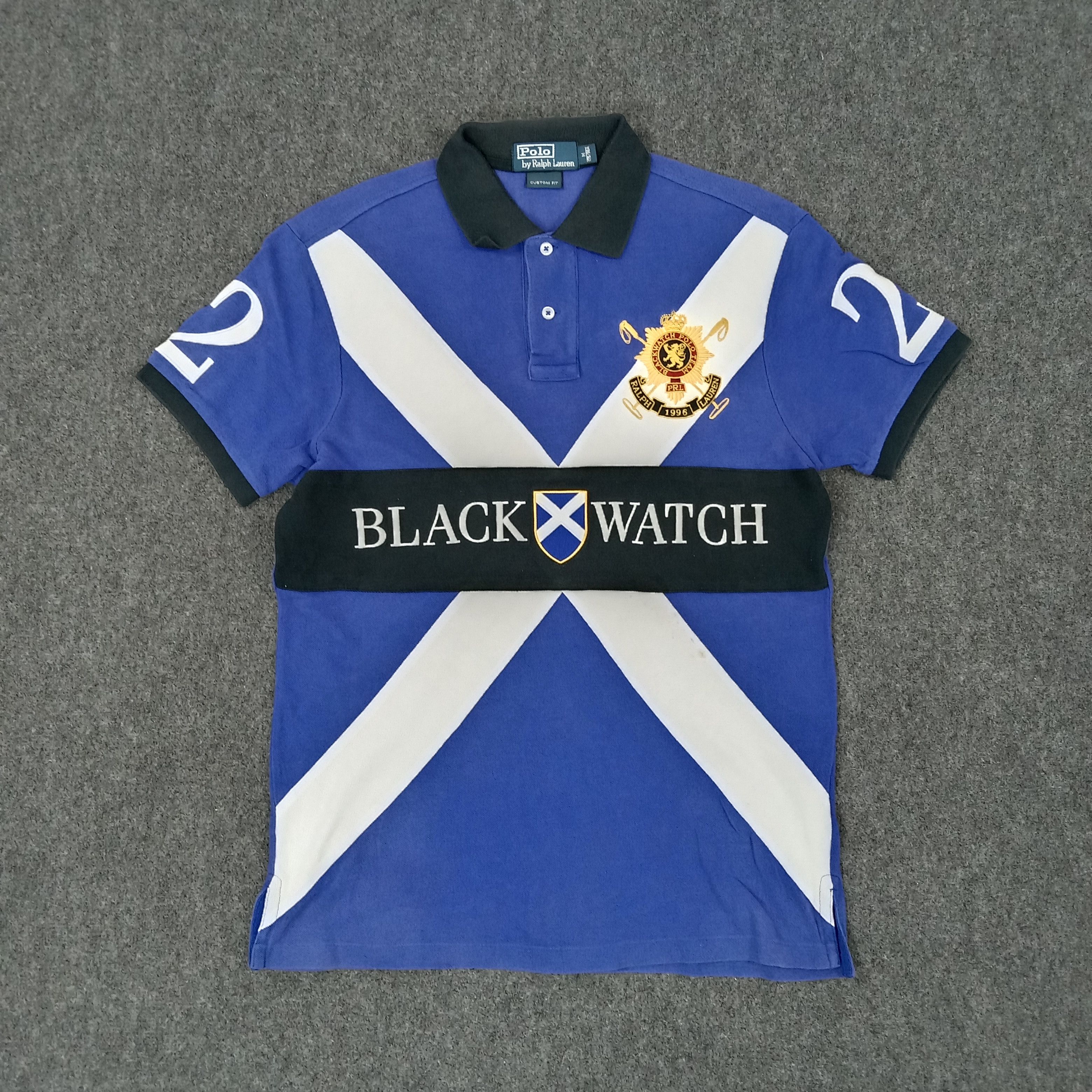 Polo Ralph Lauren × Vintage Black X Watch by Ralph Lauren Luxury Brand Polos Size US S / EU 44-46 / 1 - 1 Thumbnail
