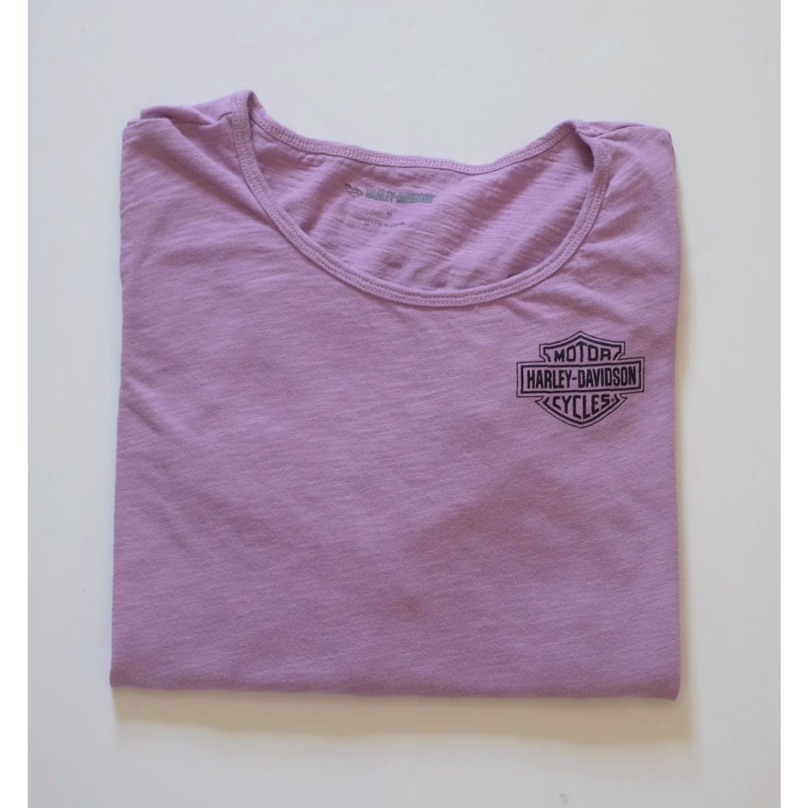 Harley Davidson VINTAGE Harley-Davidson T-Shirt Women’s M Purple Motorcycle Graphic Long Sleeve Shirt Size M / US 6-8 / IT 42-44 - 5 Thumbnail