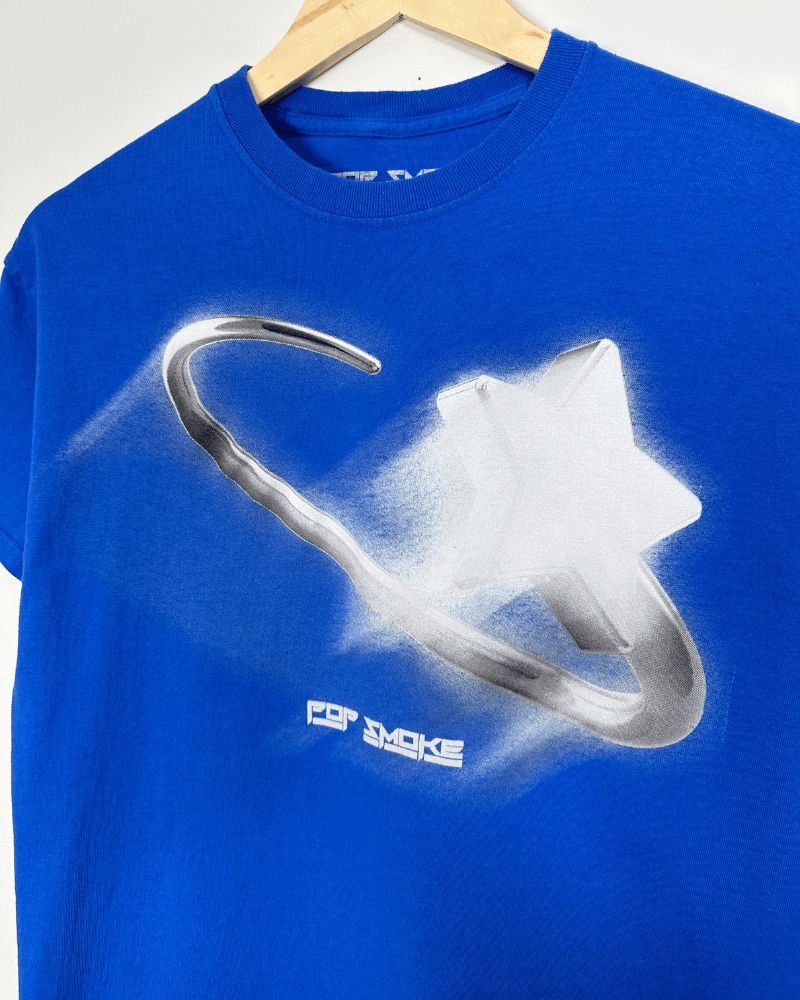 Rap Tees Pop Smoke Shoot For The Stars Aim For The Moon T-Shirt - M Size US M / EU 48-50 / 2 - 4 Thumbnail