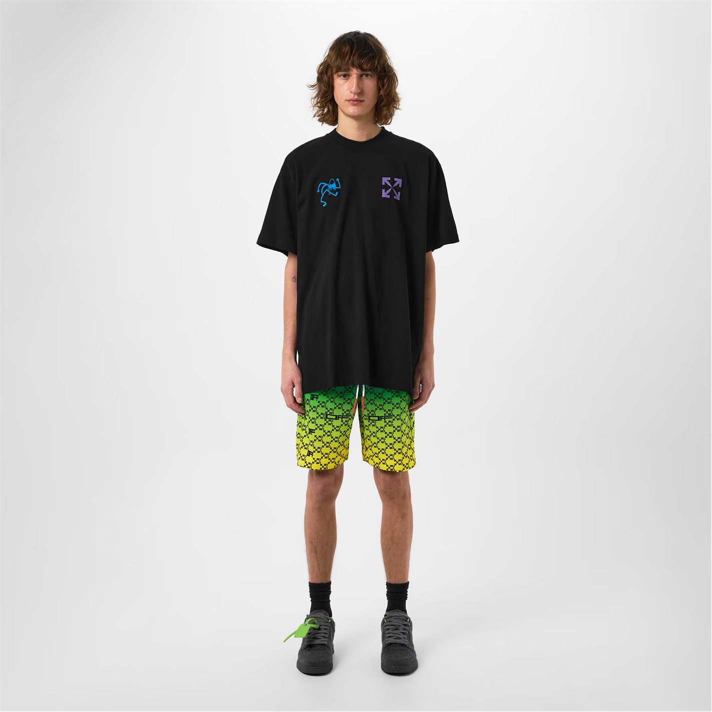Off-White o1g2r1mq0226 Liquid Logo T-Shirt In Black Size US XS / EU 42 / 0 - 3 Thumbnail