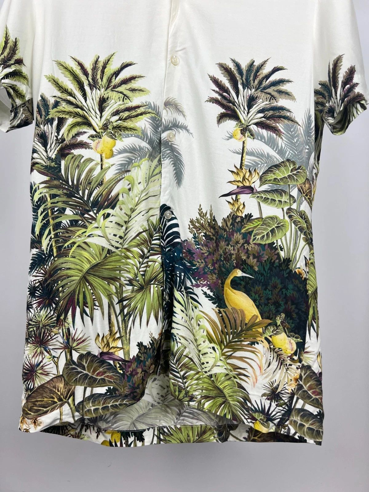 Baldessarini Baldessarini Men's Animal Floral Pattern Hawaiian Shirt Size US S / EU 44-46 / 1 - 2 Thumbnail