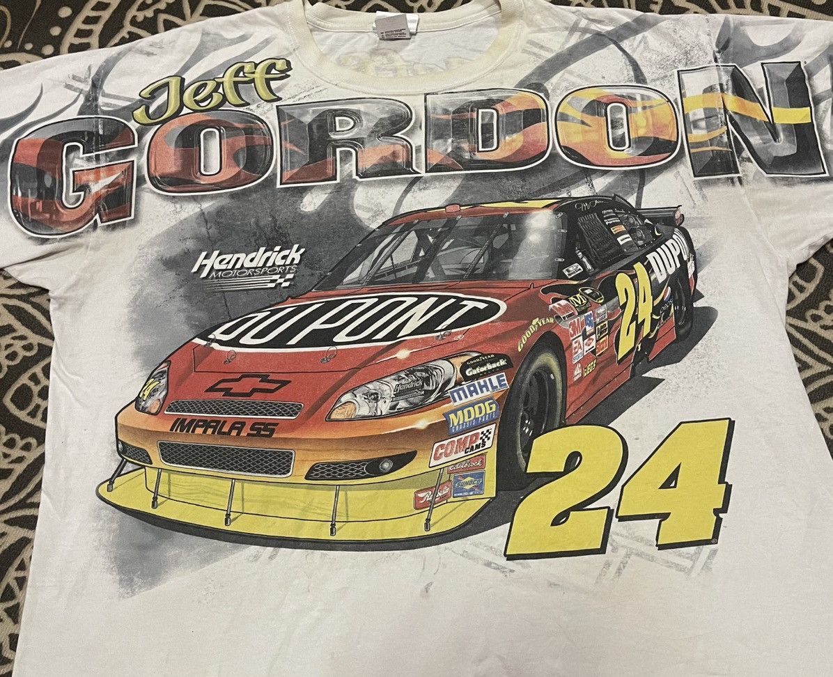 Vintage Vintage Jeff Gordon Over Print Very Rare🔥🔥🔥 Size US XXL / EU 58 / 5 - 9 Thumbnail