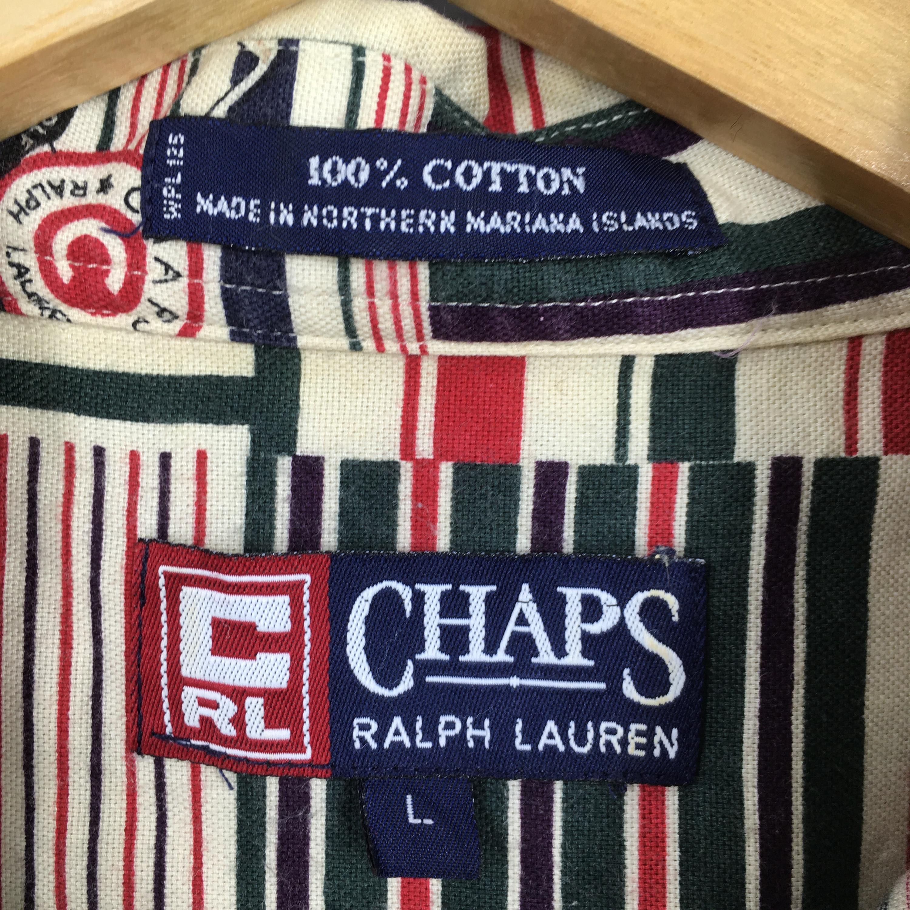 Chaps Ralph Lauren × Ralph Lauren × Vintage Vintage 90's Chaps Ralph Lauren Patchwork Plaid Shirt Large Size US L / EU 52-54 / 3 - 5 Thumbnail