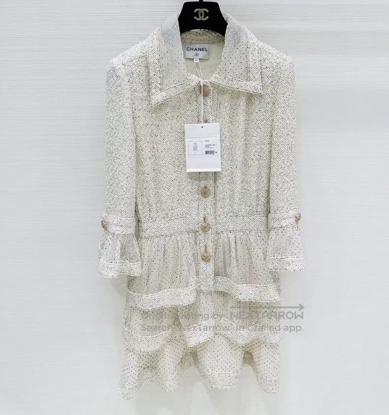 Chanel Chanel Roof series beige dress Size XXS / US 00 / IT 34 - 1 Thumbnail
