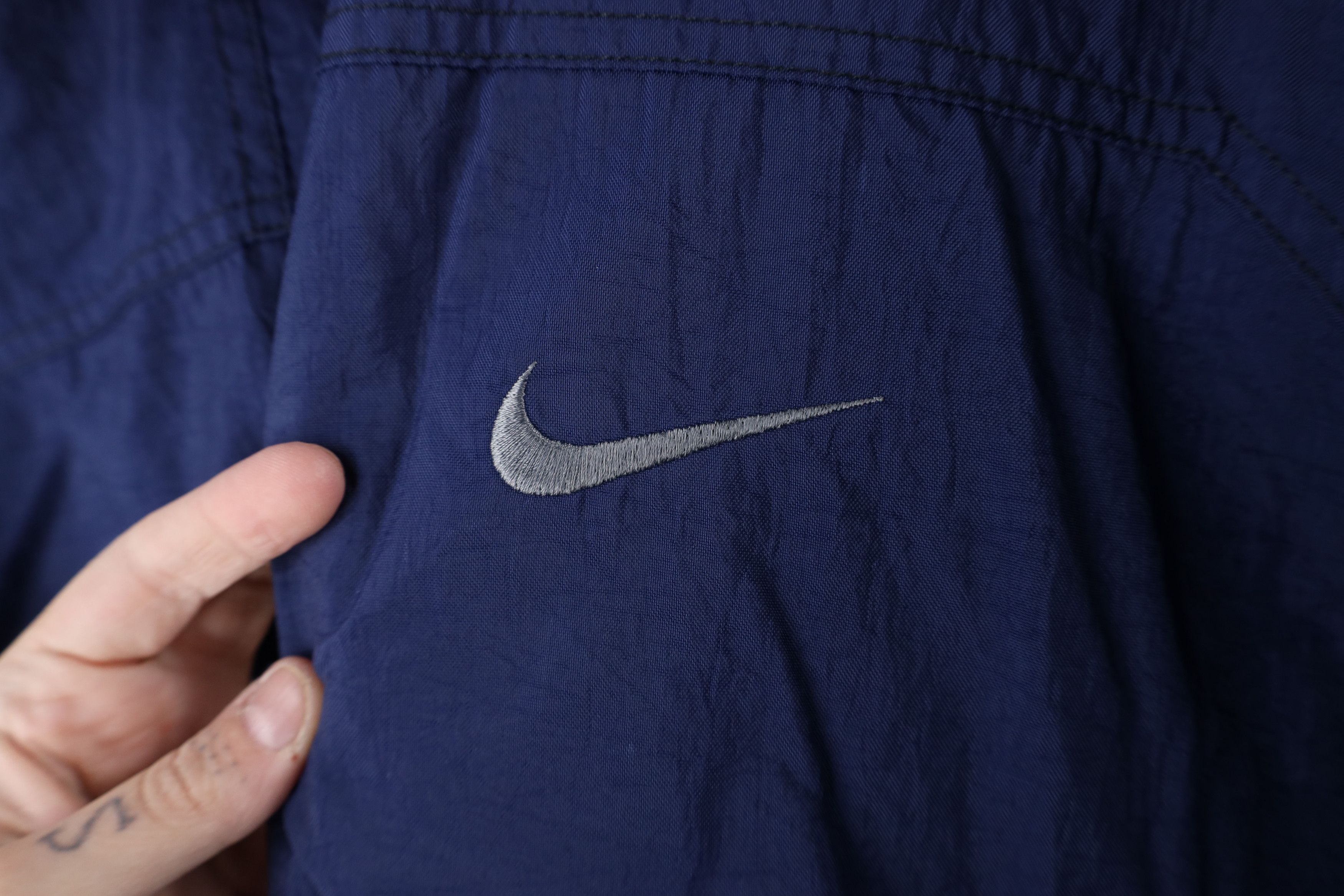 Nike × Vintage Vintage 90s Nike Scott Center Swoosh Hooded Anorak Jacket Size US M / EU 48-50 / 2 - 11 Thumbnail