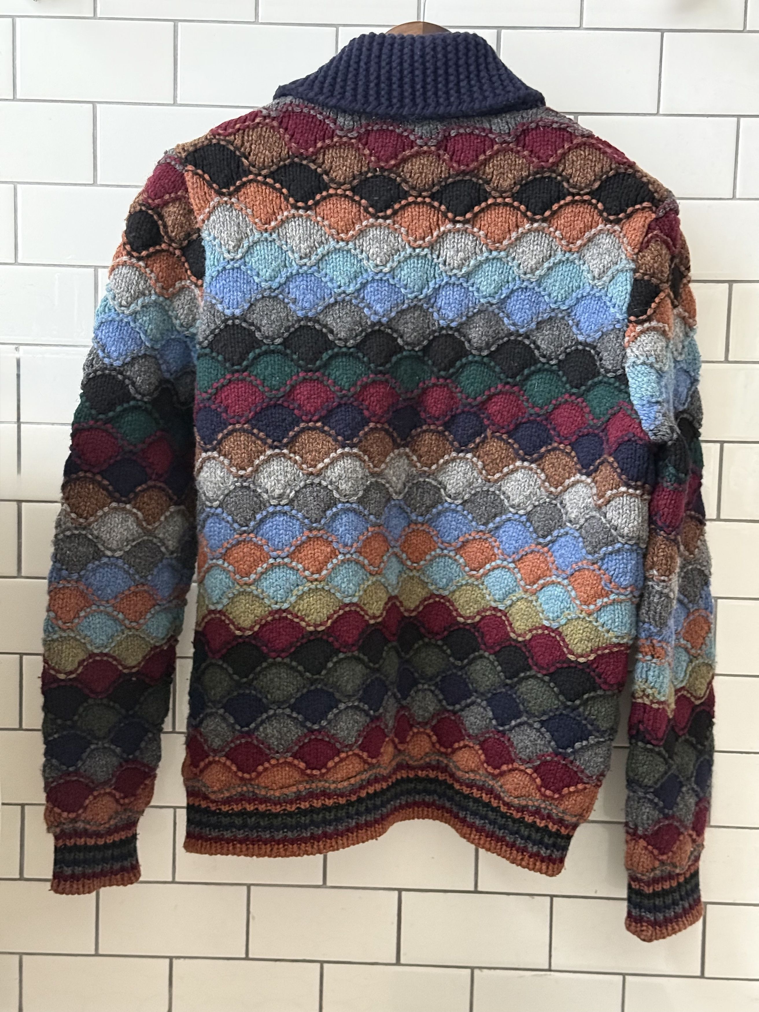 Prada Prada Men’s F/W 2016 Runway Hand Knit Kaleidoscope Sweater Size US L / EU 52-54 / 3 - 2 Thumbnail