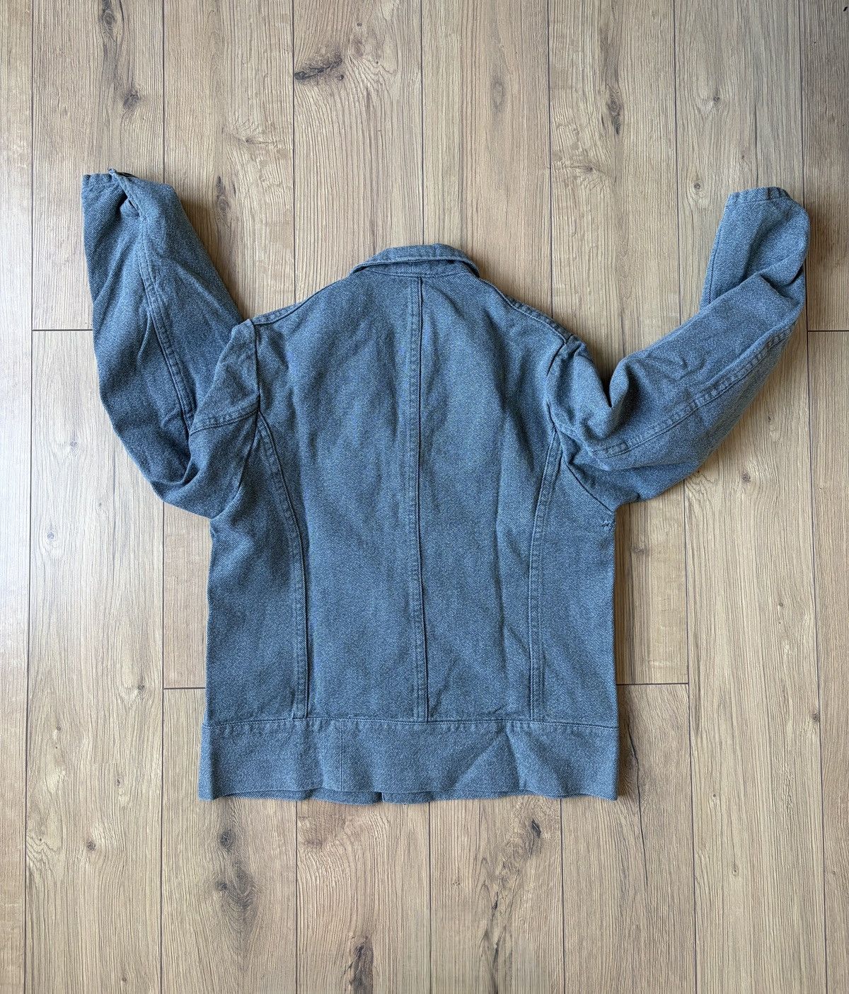 Le Laboureur Vintage German Salt & Pepper Work Military Blouson Jacket Size US S / EU 44-46 / 1 - 11 Thumbnail