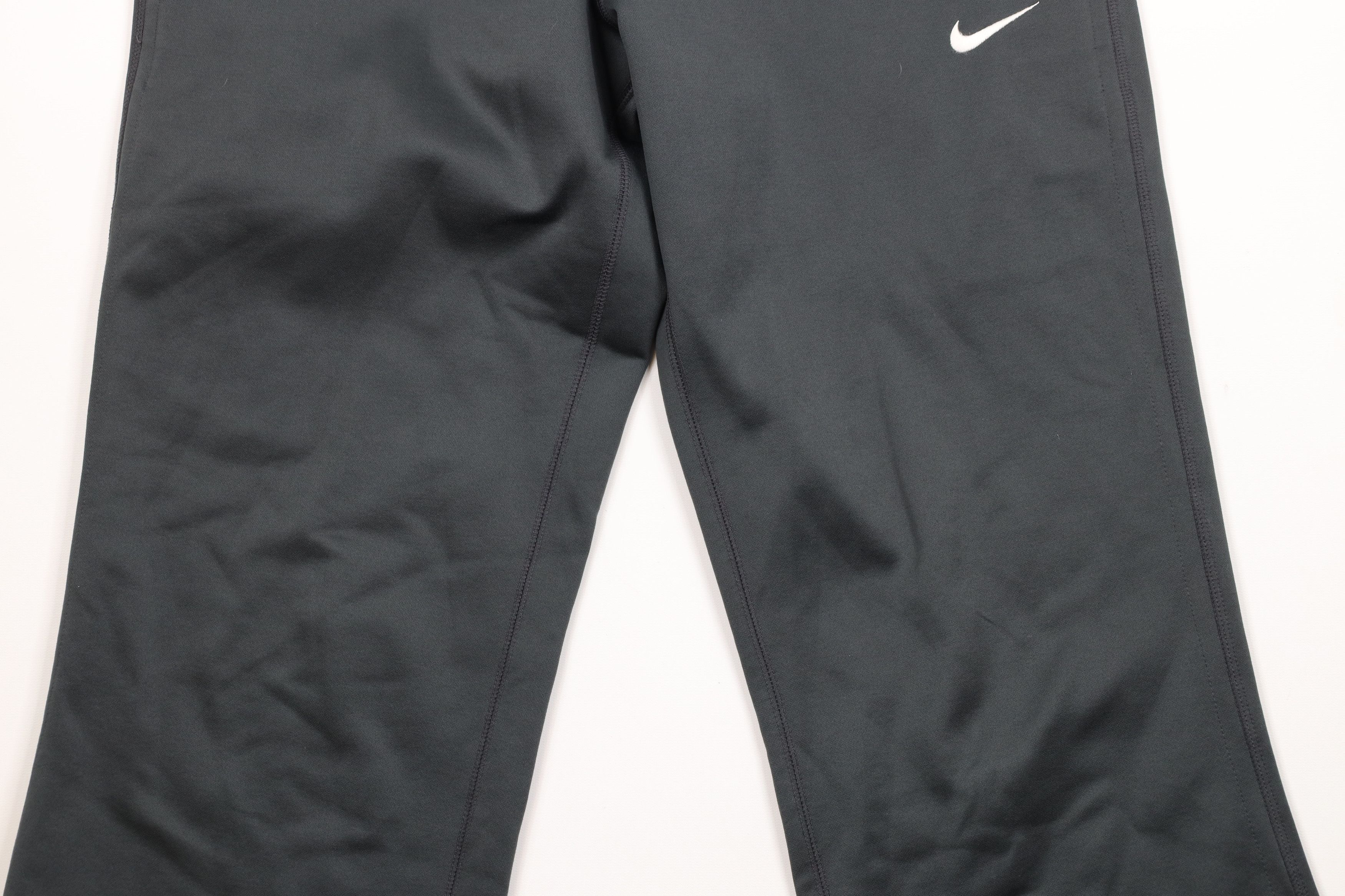 Nike × Vintage Vintage Y2K Nike Therma Fit Mini Swoosh Wide Leg Sweatpants Size US 34 / EU 50 - 3 Thumbnail