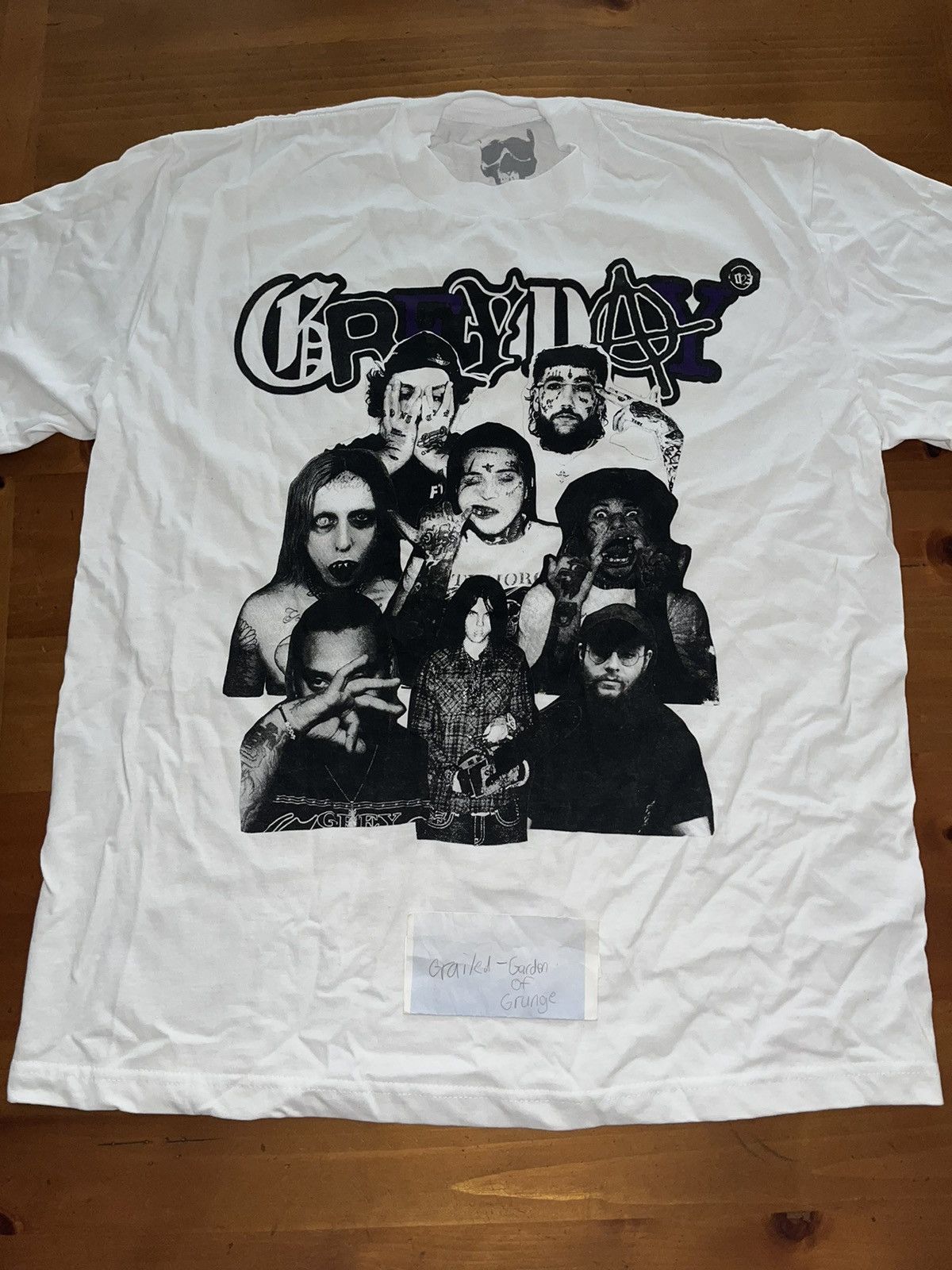 image of City Morgue x Fuck The Population Grey Day 2023 T Shirt Large in Black, Men's