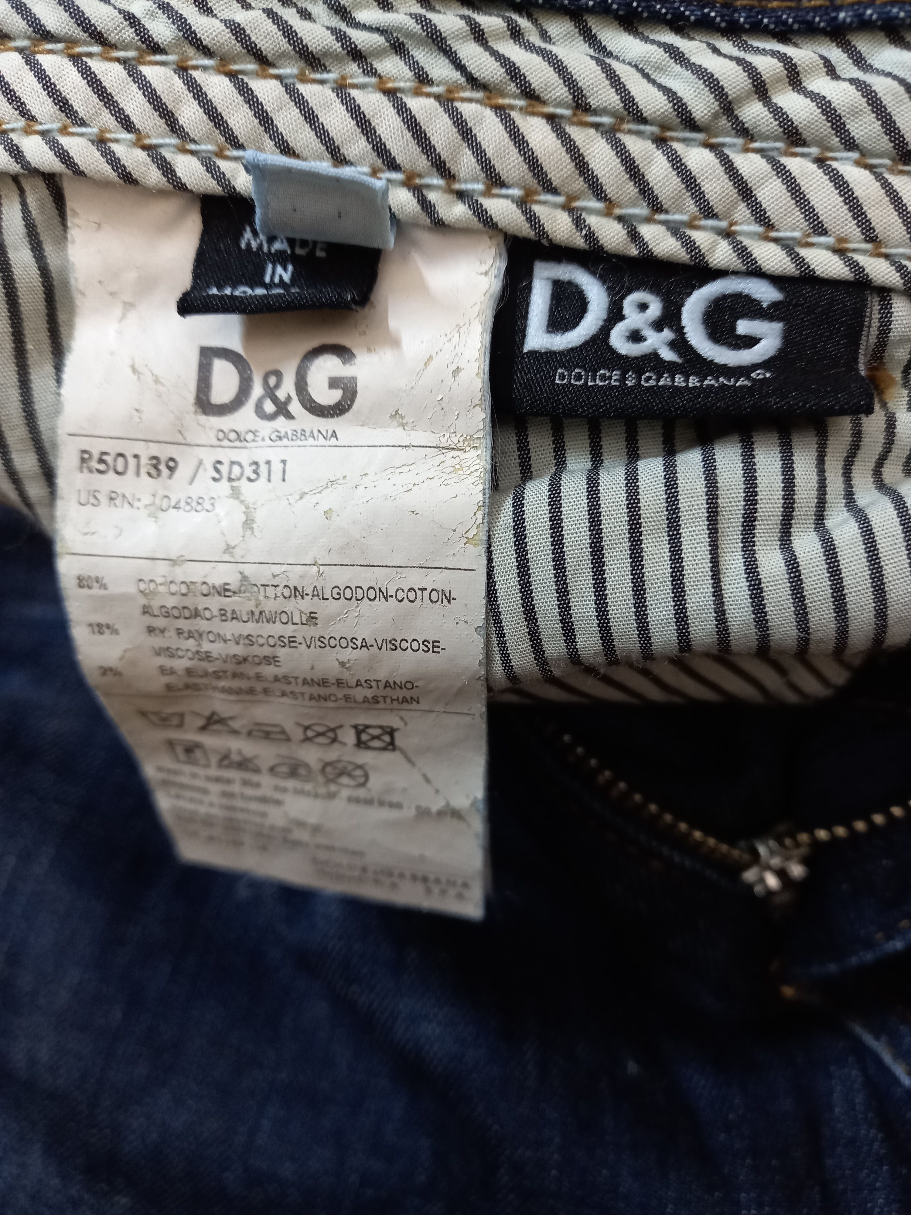 Dolce & Gabbana Vintage Dolce & Gabbana D&G Blue Denim Jeans Pants Size US 30 / EU 46 - 10 Thumbnail