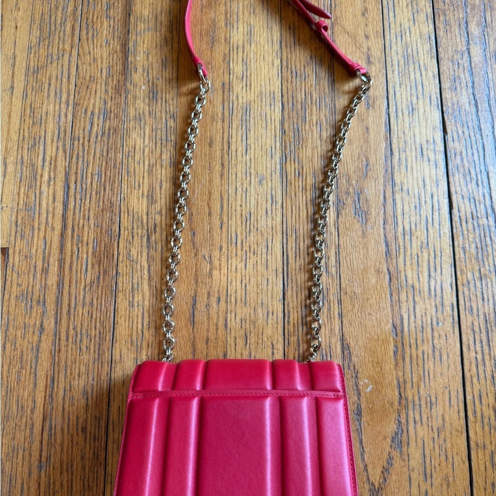 Salvatore Ferragamo Ferragamo Gancini Mini Leather Shoulder Bag, Red Size ONE SIZE - 12 Thumbnail