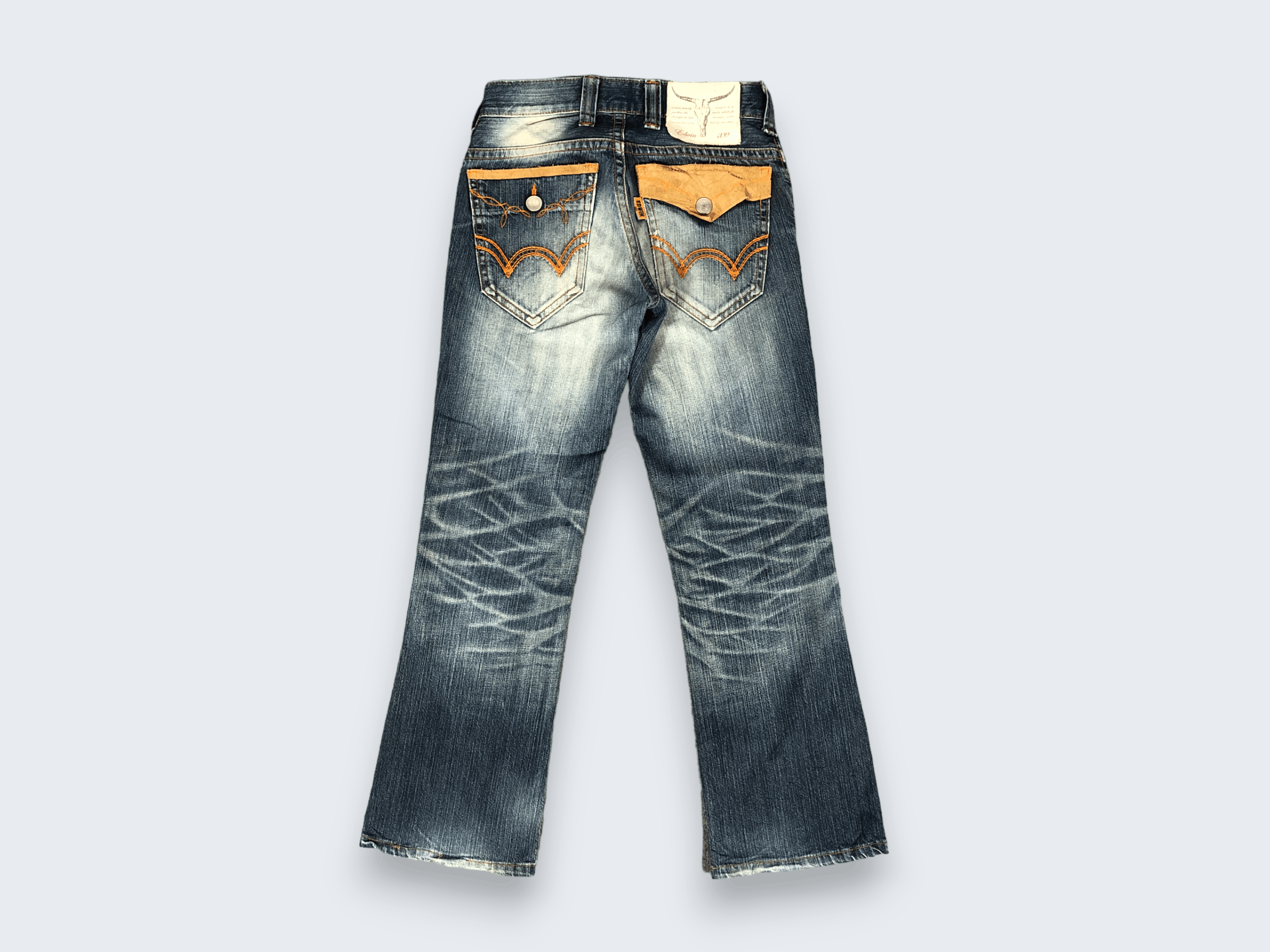 Edwin × Vintage Vintage Edwin 421XVS Distress Jeans L1175 Size US 30 / EU 46 - 2 Thumbnail