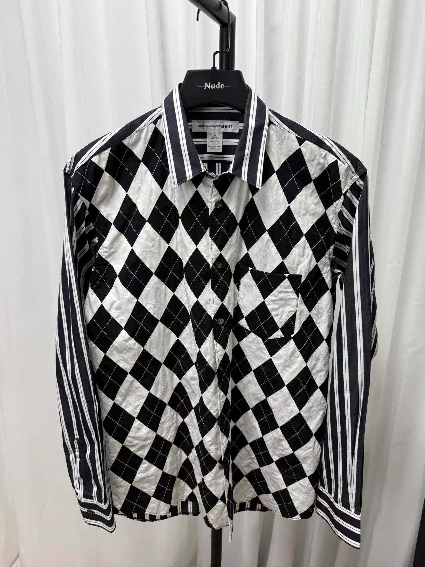Comme des Garcons Comme des Garçons Patchwork Plaid Button-Up K20 Size US L / EU 52-54 / 3 - 1 Thumbnail
