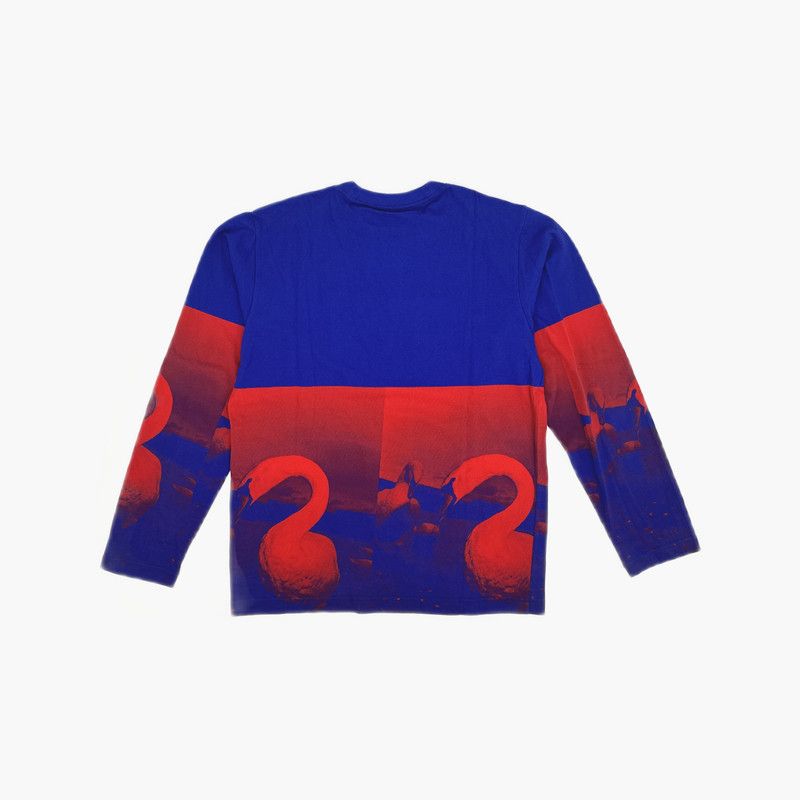 Burberry Burberry Long Sleeve Swan Print Sweatshirt for Men 0079 Size US S / EU 44-46 / 1 - 1 Thumbnail