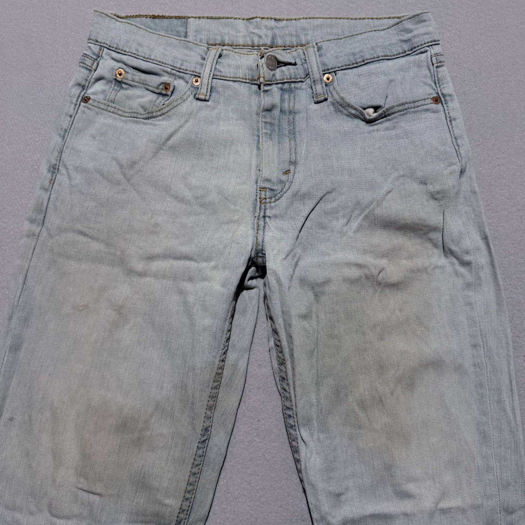 Levi's Levi’s 514 Jeans Men Blue Denim Classic Straight Fit Zip Fly Distressed 30x32 - Jeans Color: Blue Mens Size US 30 / EU 46 - 3 Thumbnail