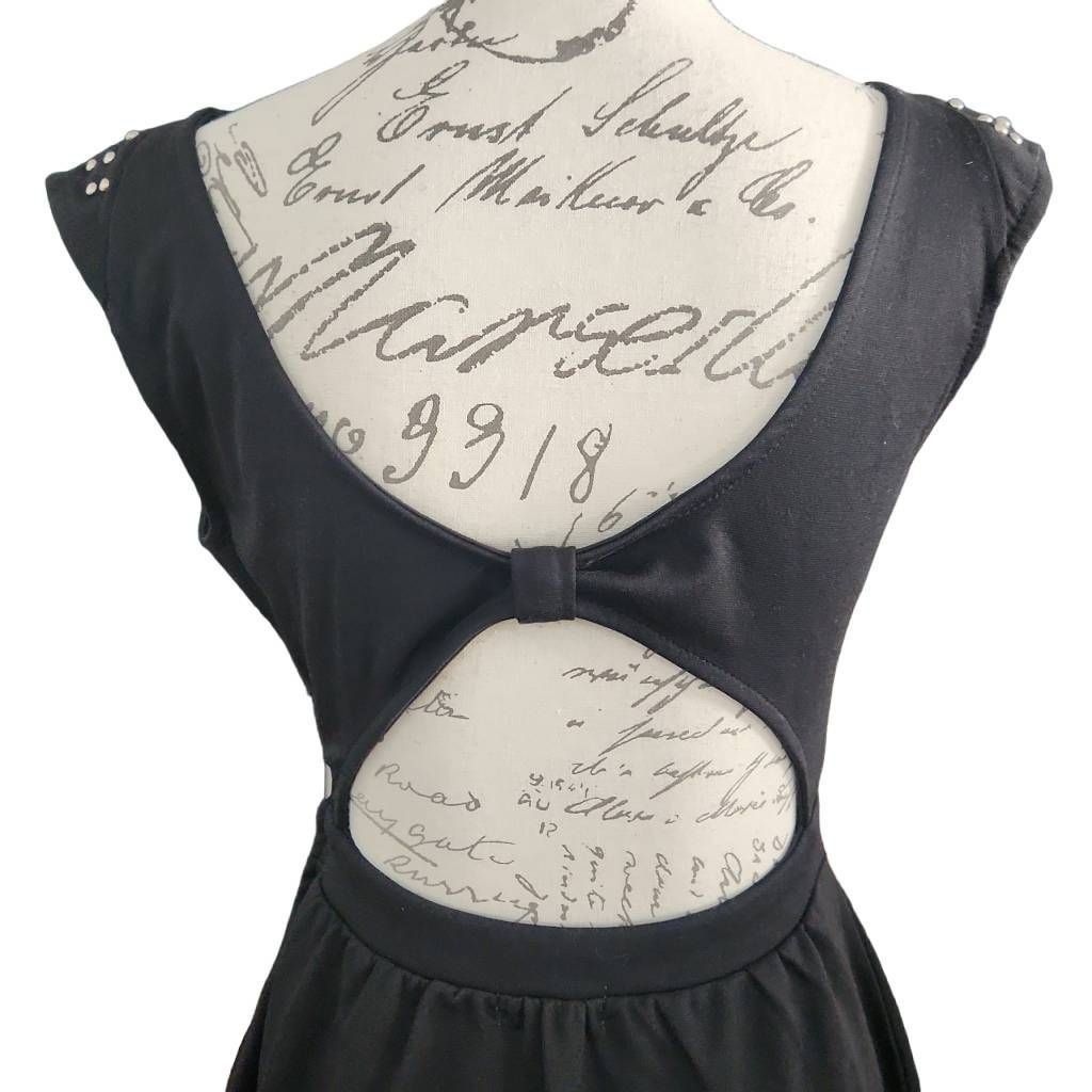 Kirra Kirra Women's Size Medium Black Back Cutout Studded Shoulder Size M / US 6-8 / IT 42-44 - 5 Thumbnail