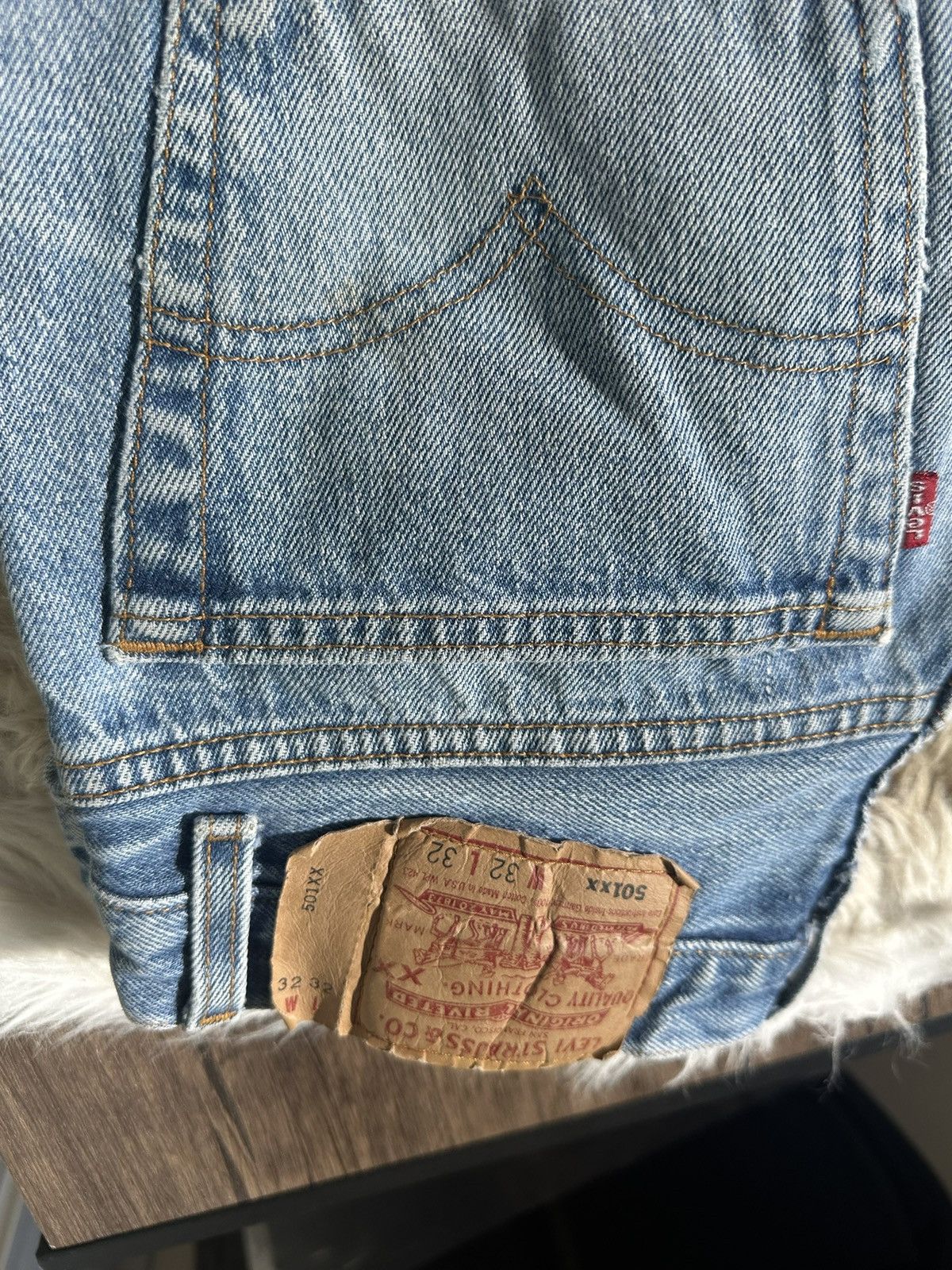 Levi's Vintage Clothing Levi’s Vintage 501 Straight Cut Jeans Size US 32 / EU 48 - 4 Thumbnail