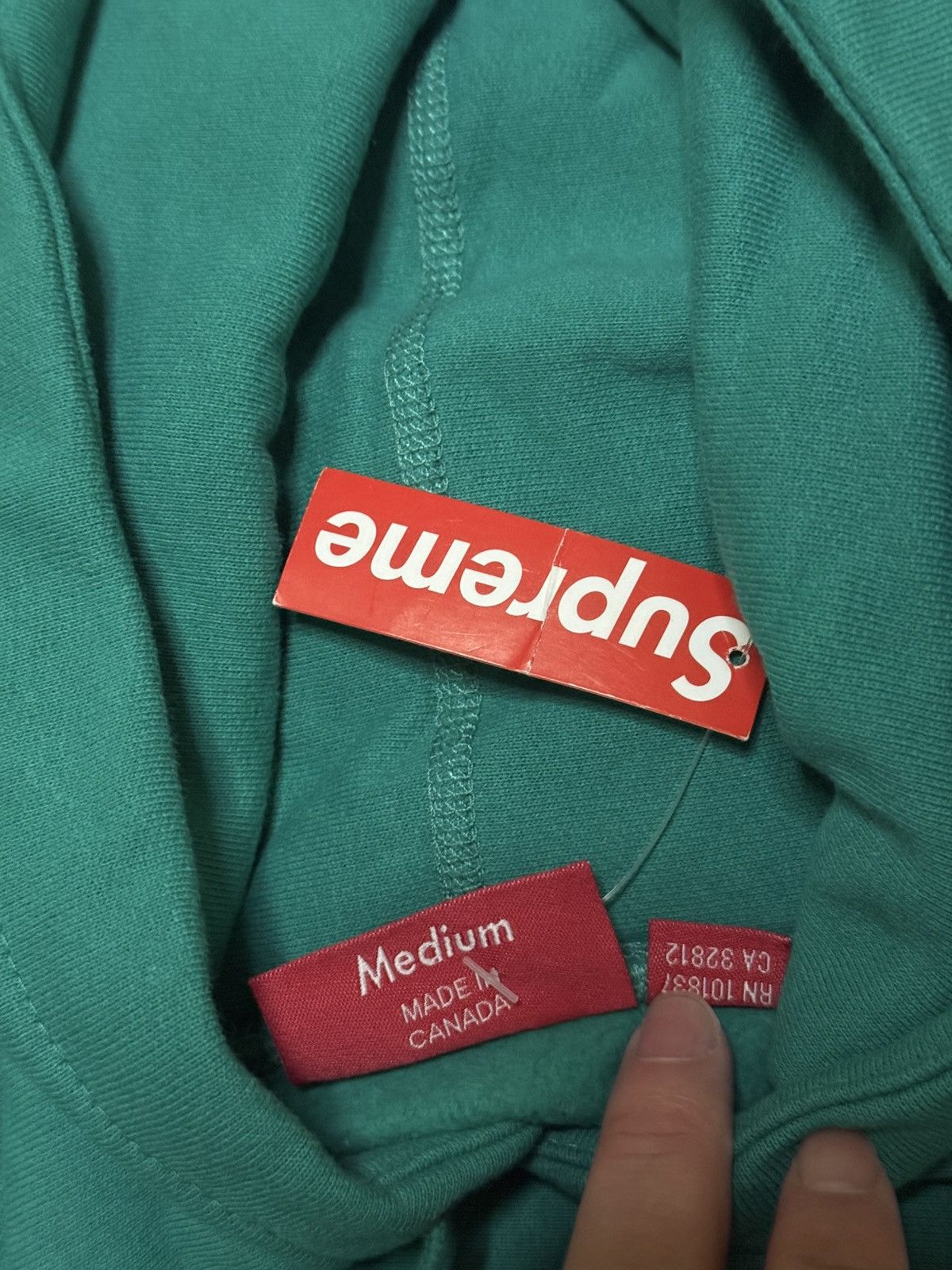 Supreme Supreme field hooded sweatershirt aqua Size US M / EU 48-50 / 2 - 3 Thumbnail