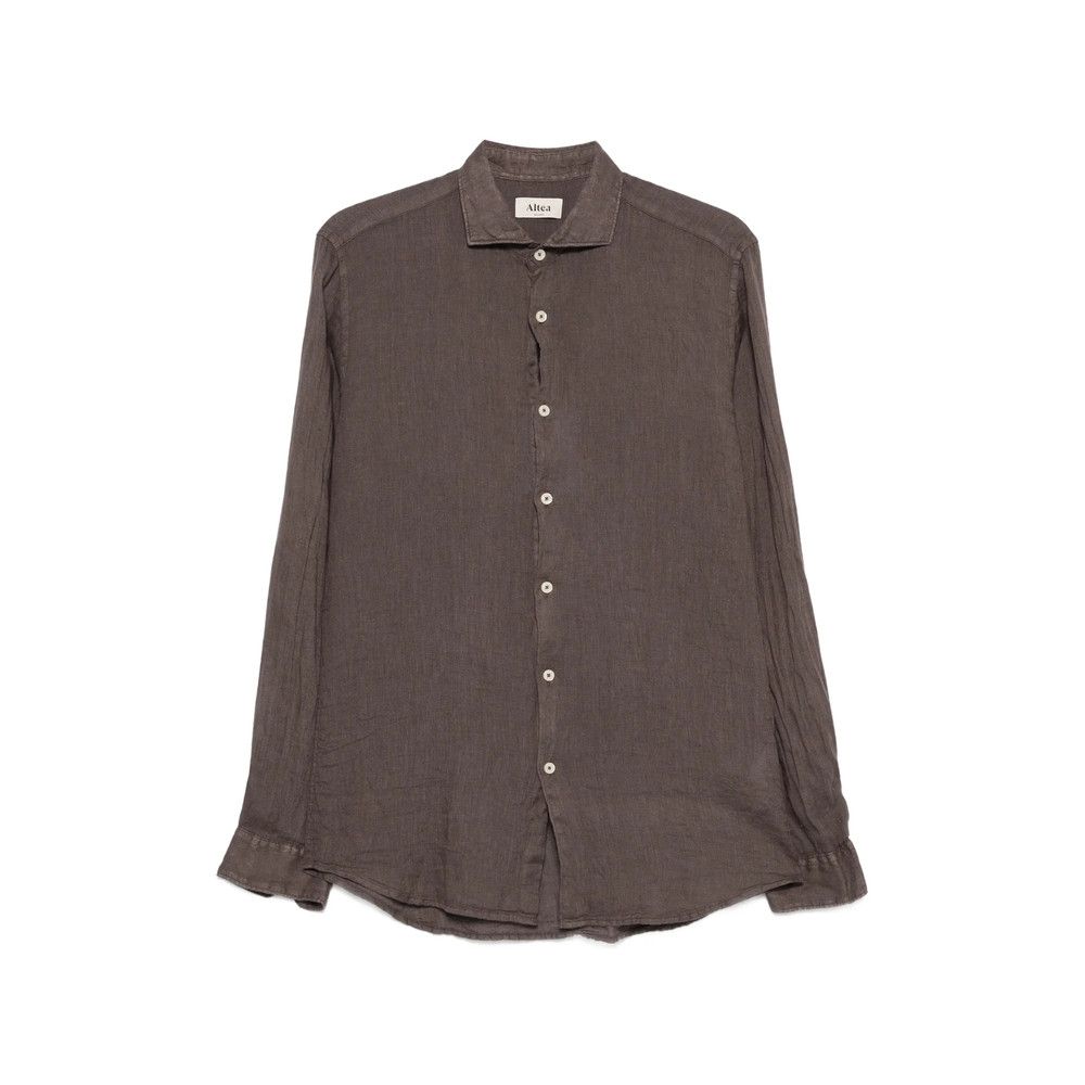Altea Altea BROWN Shirts Size US XL / EU 56 / 4 - 1 Thumbnail