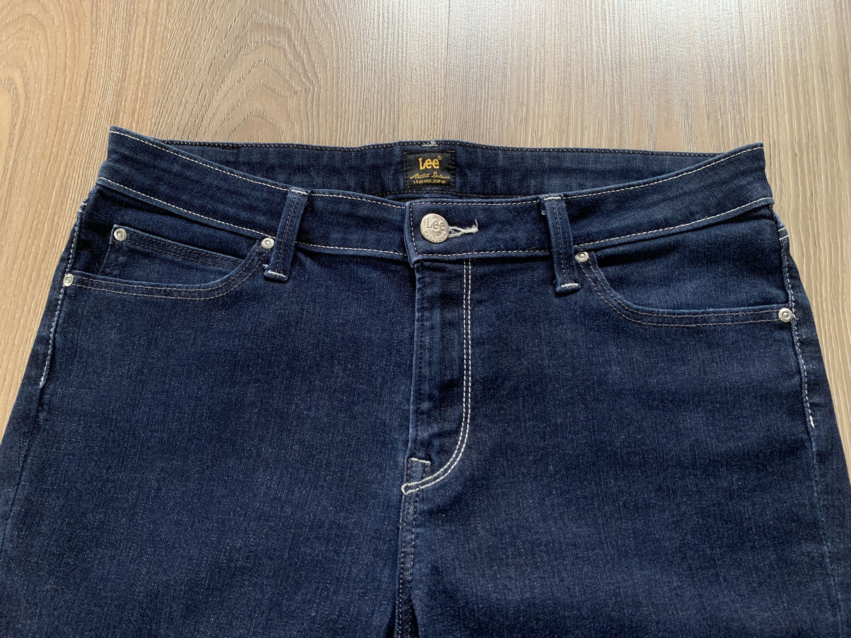 Lee Lee Womens Navy Blue Stretch Jeans Size 32" / US 10 / IT 46 - 4 Thumbnail