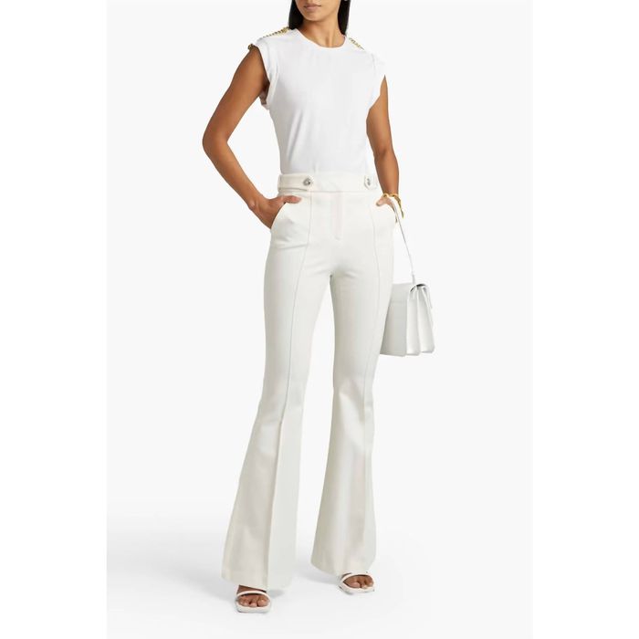 Veronica Beard VERONICA BEARD Elsbury Flare-Leg Pants In Off White ...