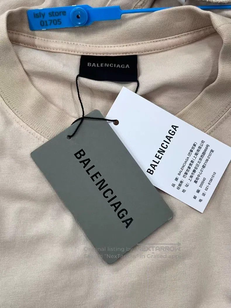 Balenciaga Balenciaga LetterLogo print round-neck short-sleeve T-shir Size US M / EU 48-50 / 2 - 5 Thumbnail