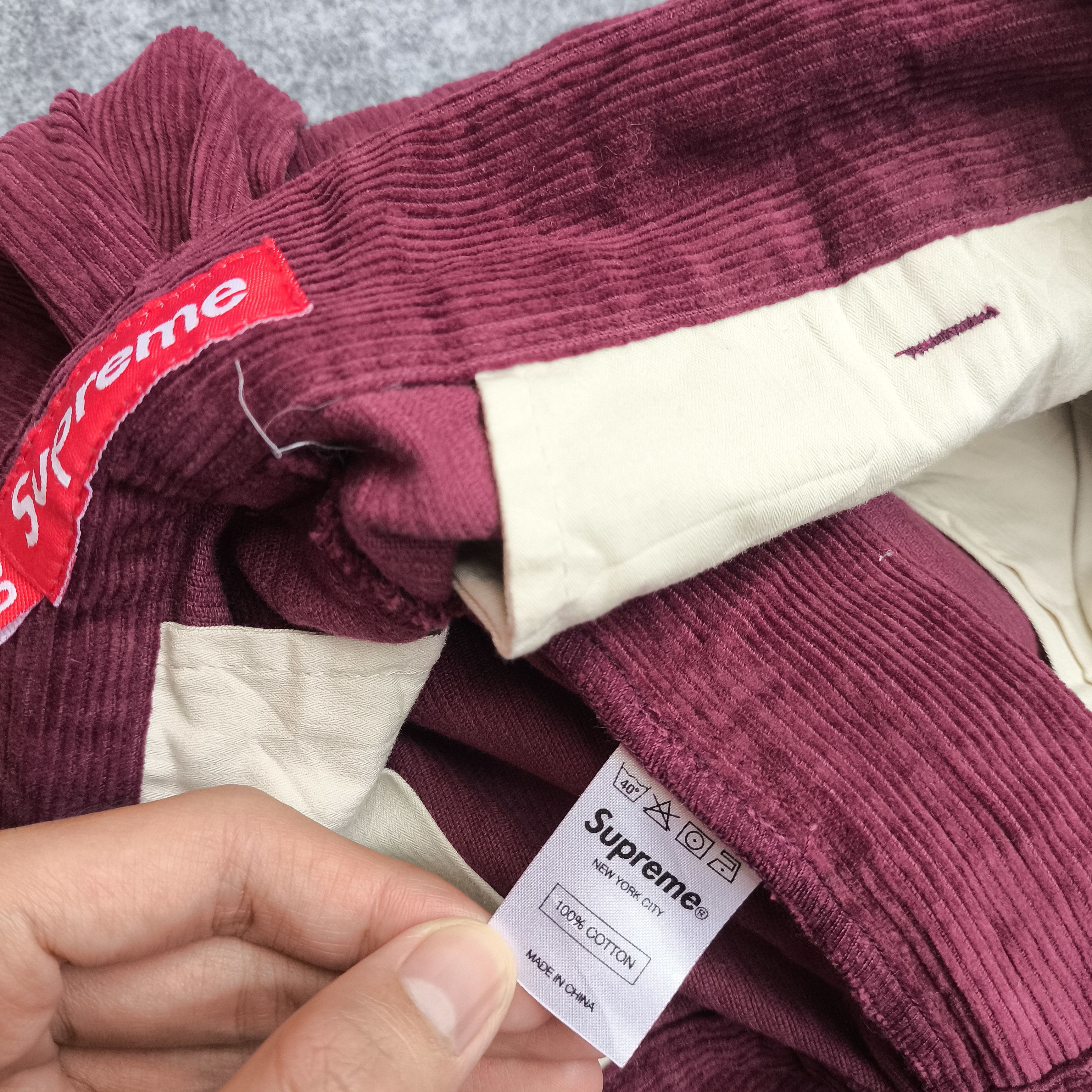 Supreme Supreme corduroy pants burgundy Size US 30 / EU 46 - 5 Thumbnail
