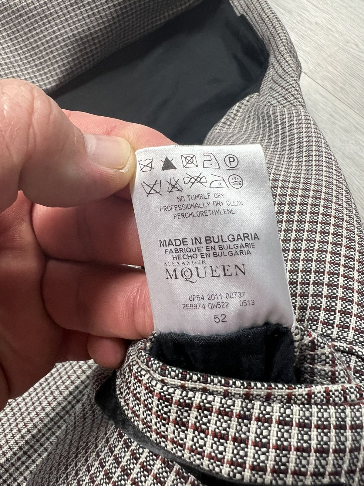 Alexander McQueen Alexander McQueen Silk Blazer Jacket Check Pattern Size 52 Size 42R - 15 Thumbnail
