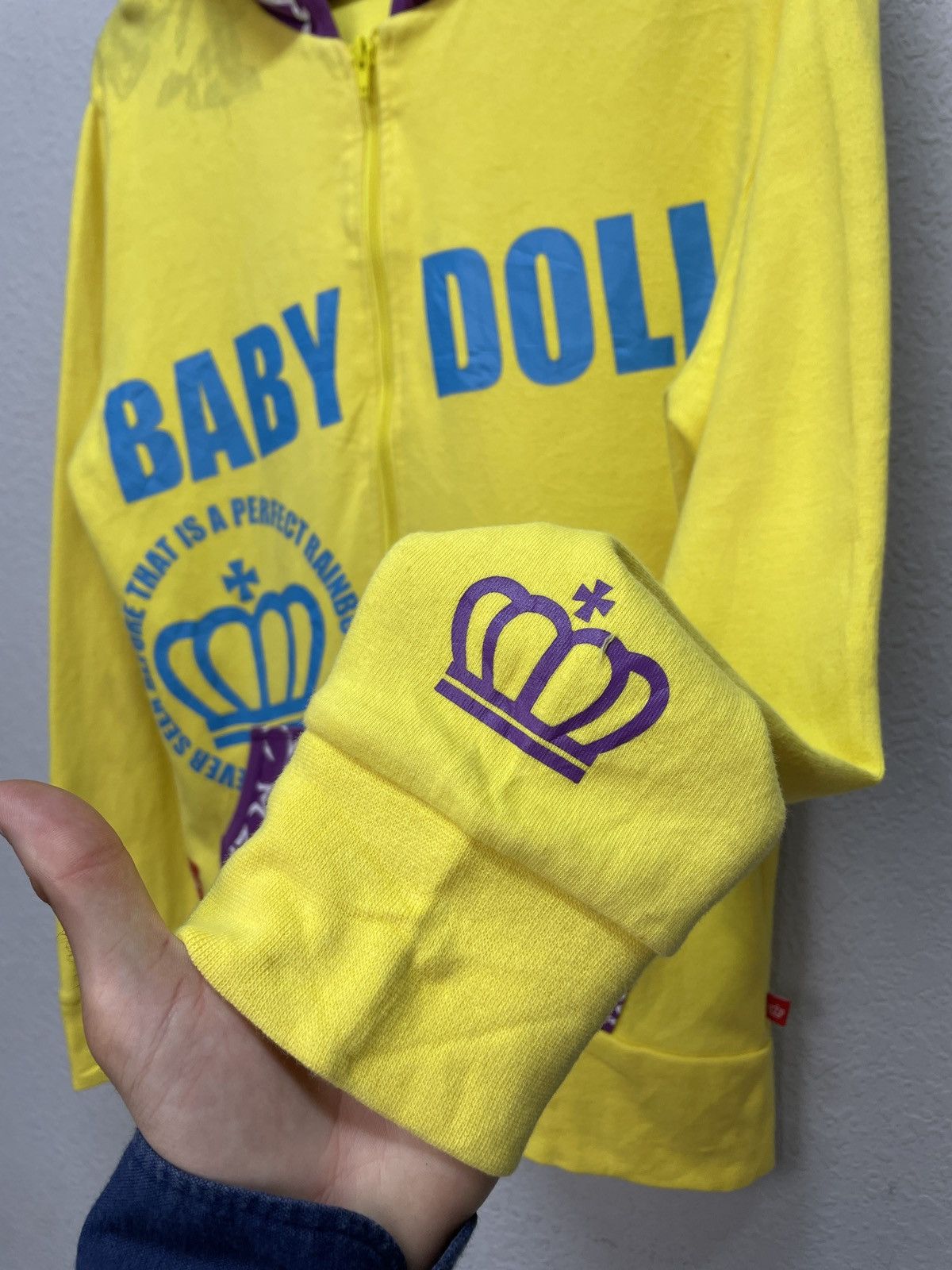 Japanese Brand Vintage Y2K Baby Doll Japanese Style Zip Hoodie Wiwiene Size US M / EU 48-50 / 2 - 6 Thumbnail